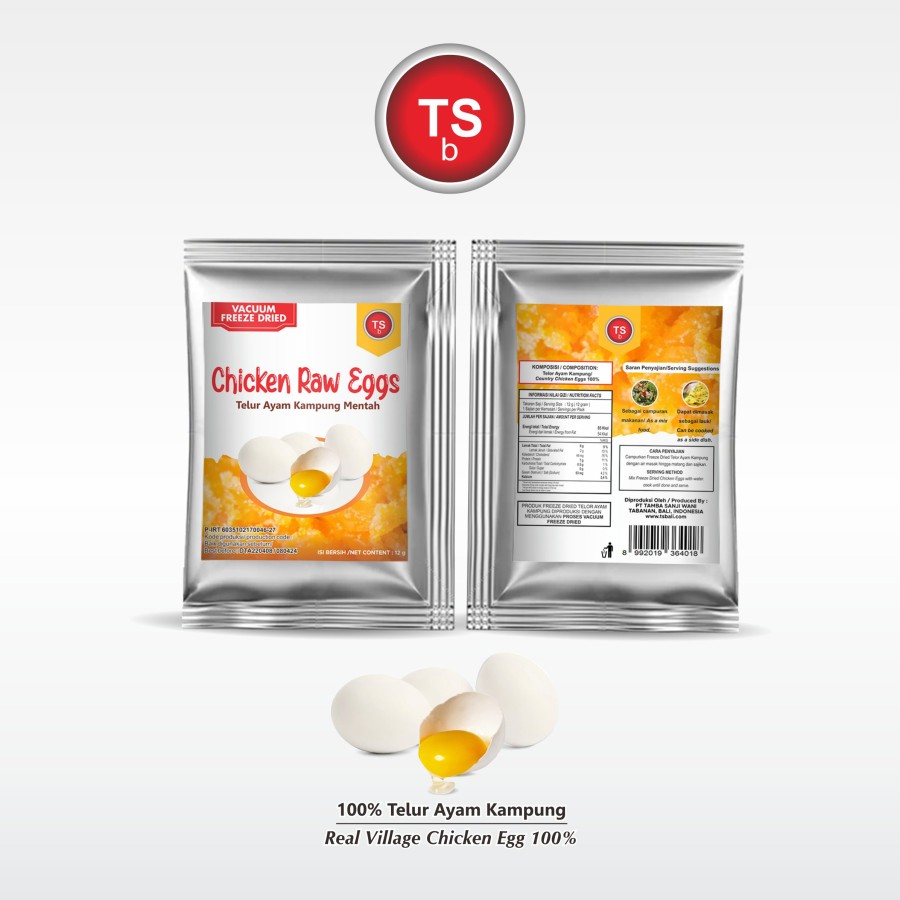 Chicken Raw Eggs / Telur Ayam Kampung Mentah Freeze Dried - Image 4