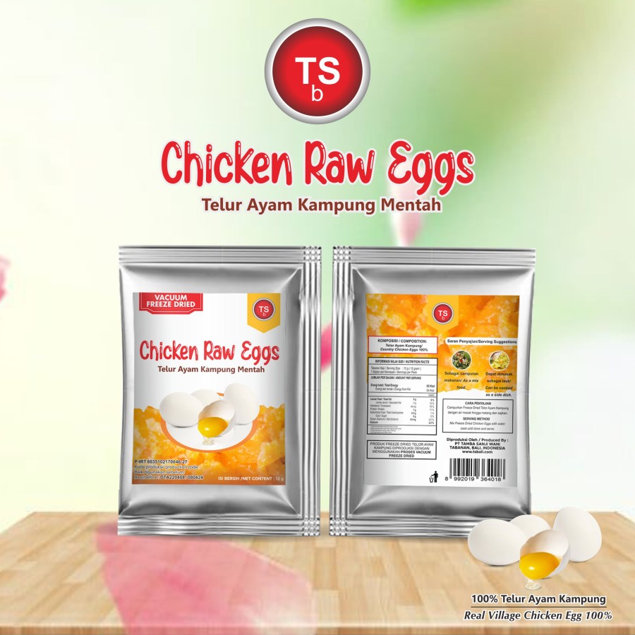 Chicken Raw Eggs / Telur Ayam Kampung Mentah Freeze Dried - Image 3