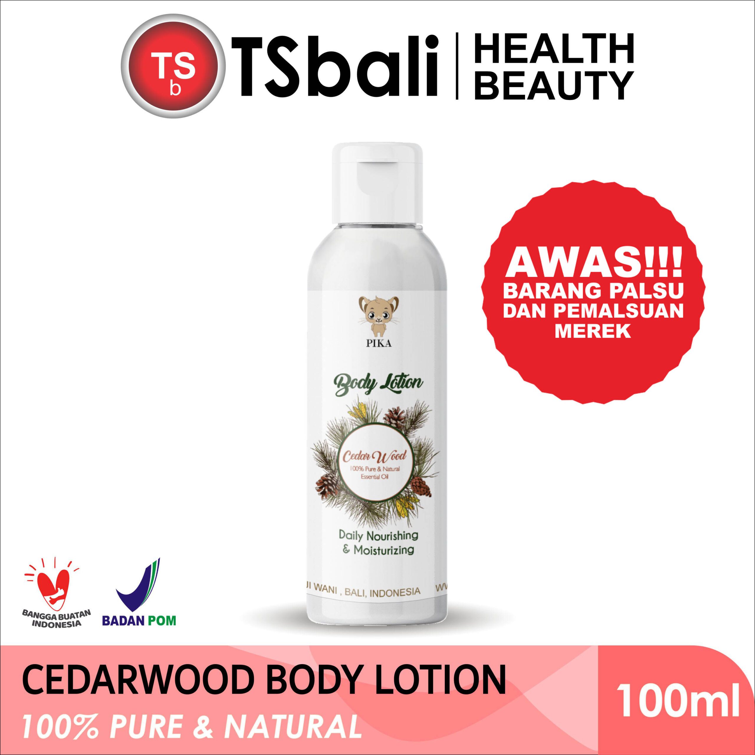 Cedarwood Body Lotion Oil Herbal Alami / Pelembab Kulit