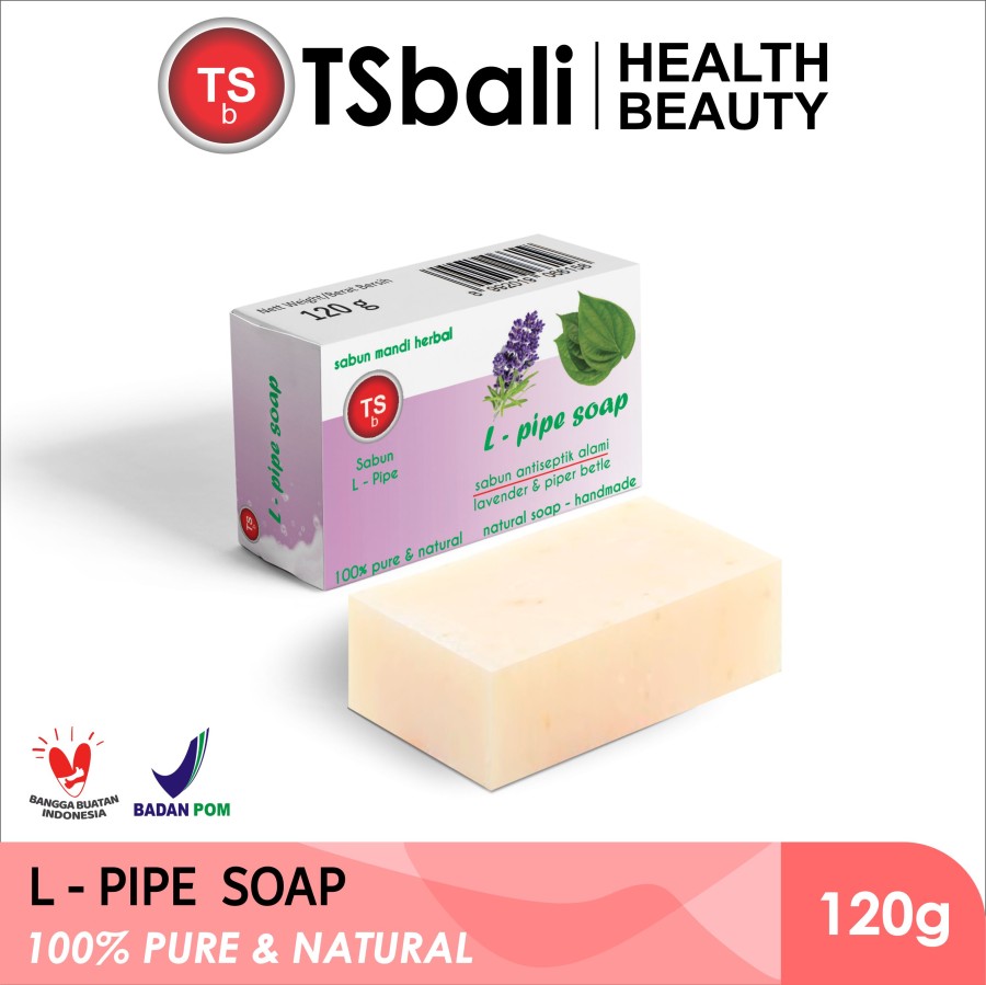 Lavender & Piper Betle Oil Natural Bar Soap Sabun L-Pipe - Image 3