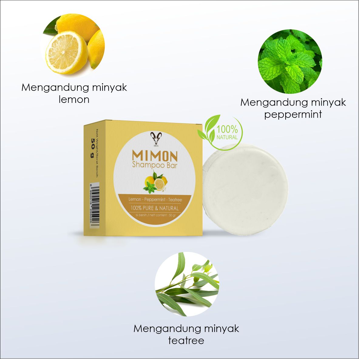 Mimon Shampoo Bar / Mimon Shampoo Batang - Image 3