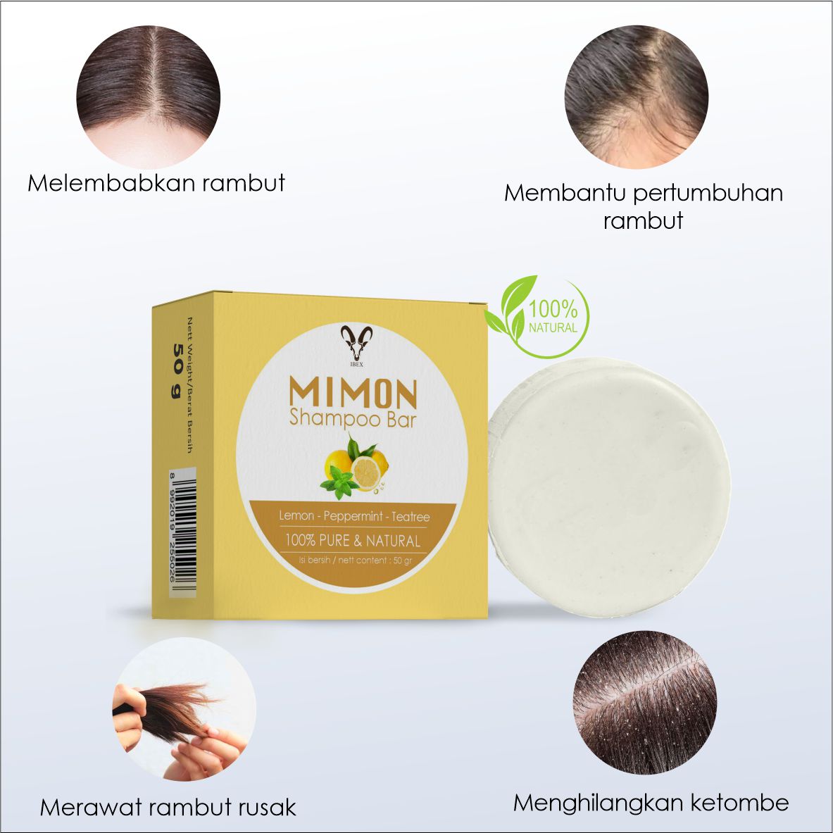 Mimon Shampoo Bar / Mimon Shampoo Batang - Image 2