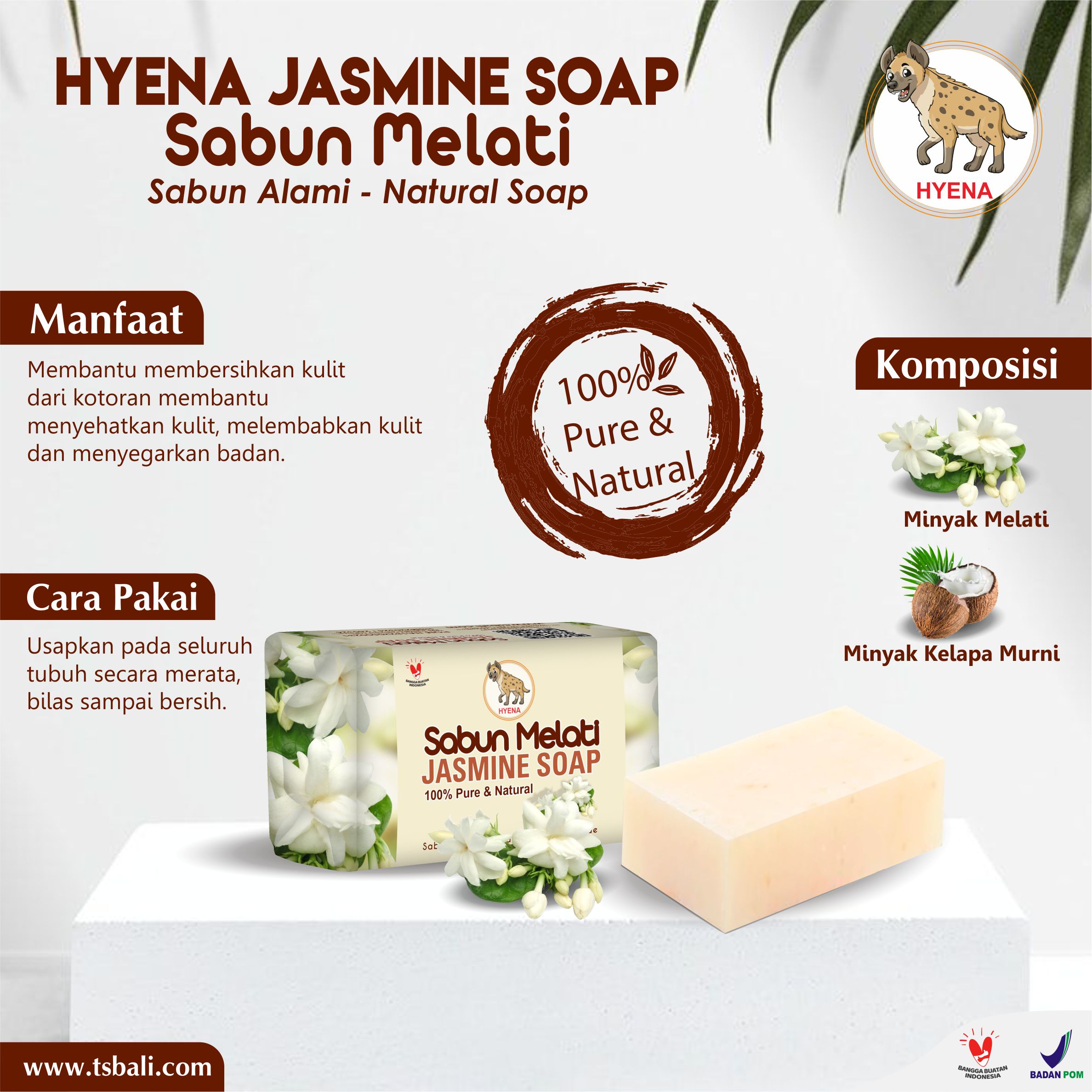 Sabun Melati Alami Jasmine Natural Soap - Image 2