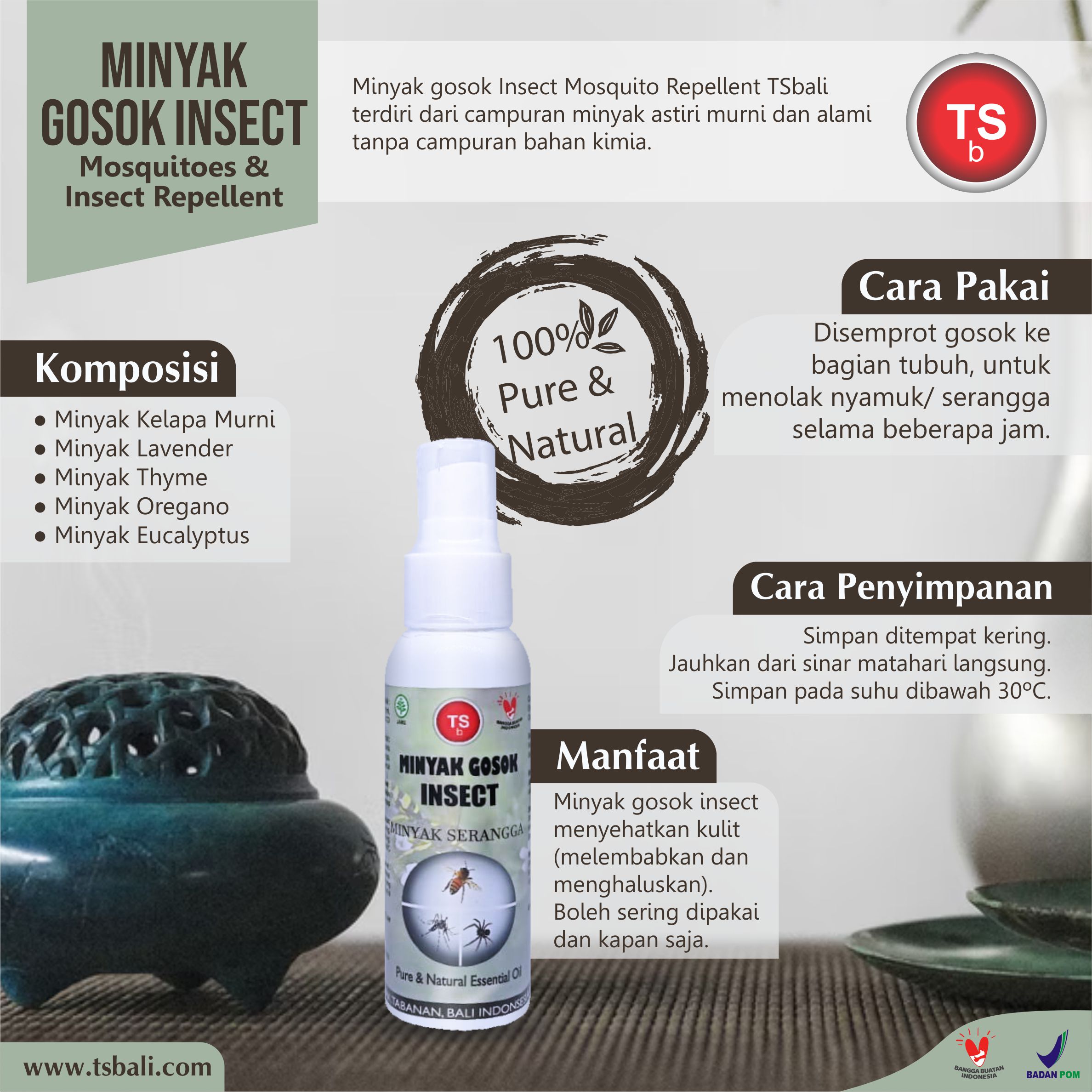 Minyak Gosok Anti Nyamuk - Insect Mosquito Repellent - Image 2