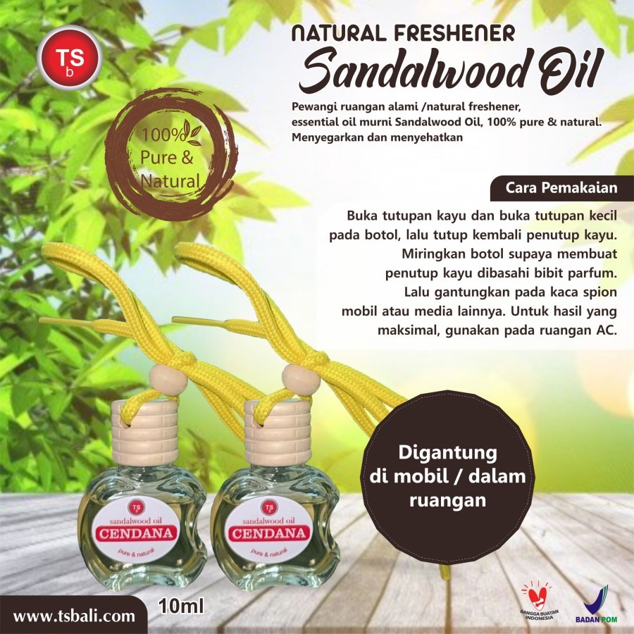 TSb Natural Freshner Sandalwood 10ml - Image 2