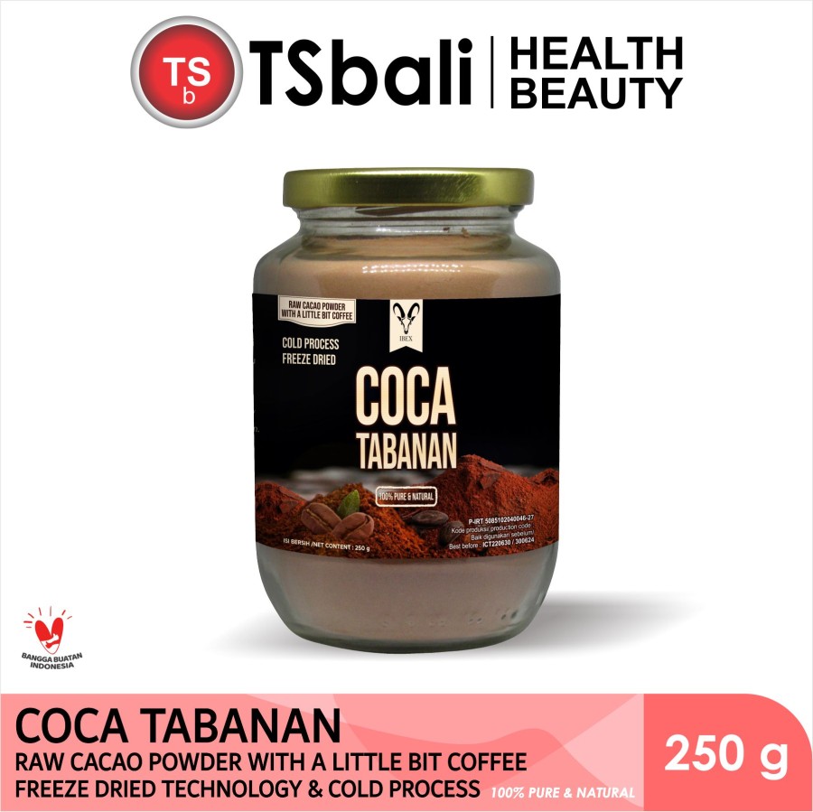 Coca Tabanan / Raw Cacao Powder with Coffee / Coklat Kopi 250gr - Image 2