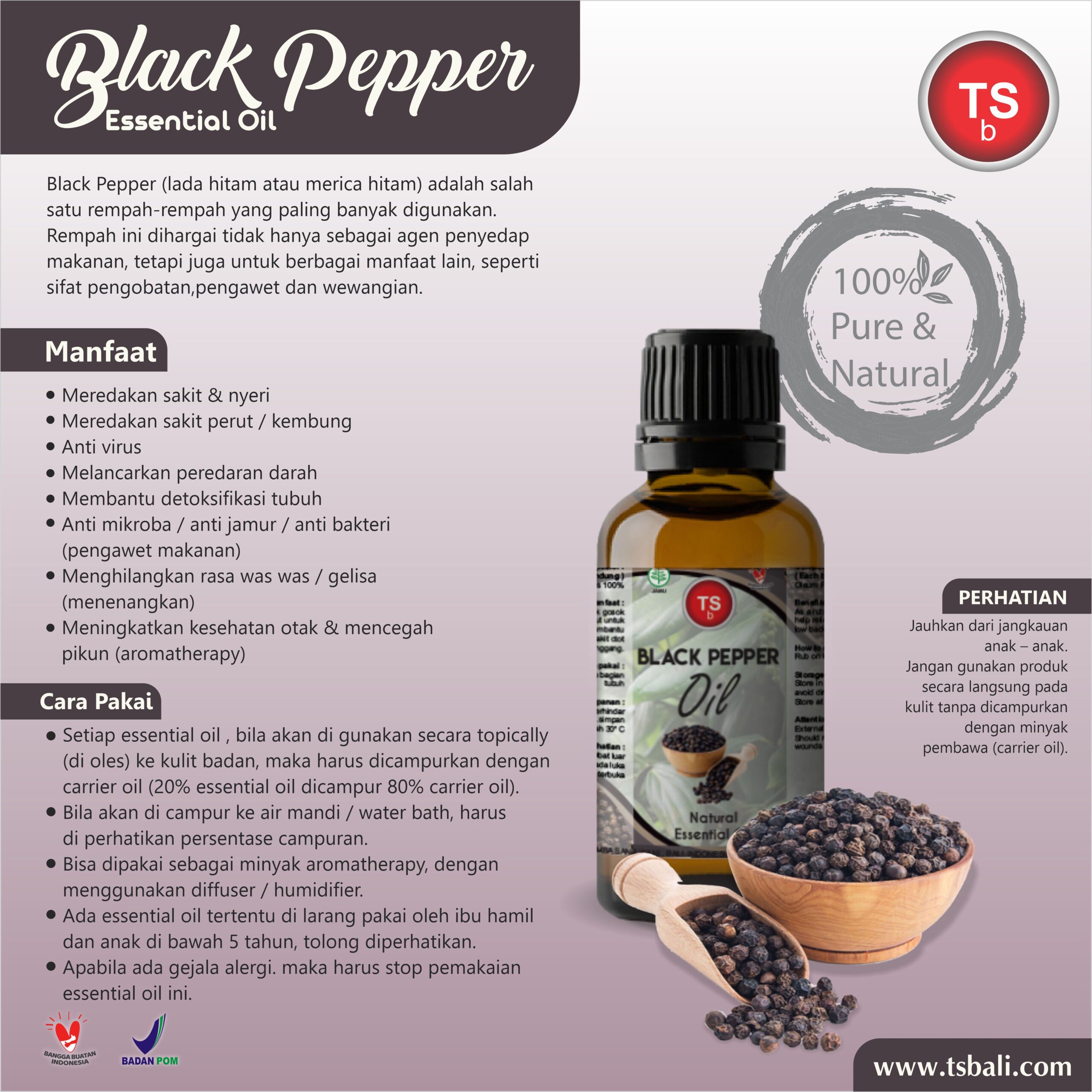 Black Pepper Oil minyak Lada Hitam - Image 2
