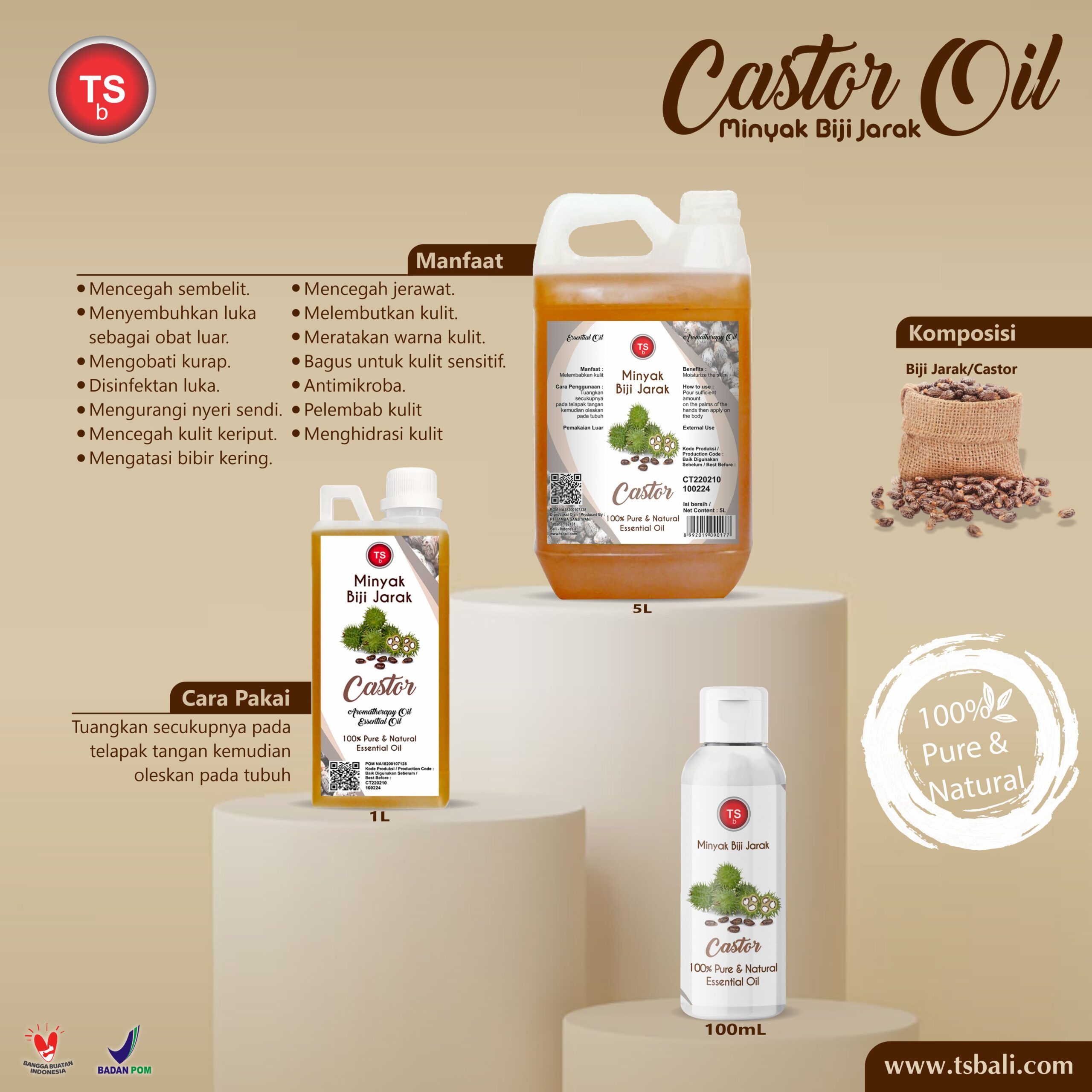 Castor Oil - Minyak Biji Jarak Essential Oil - Image 2