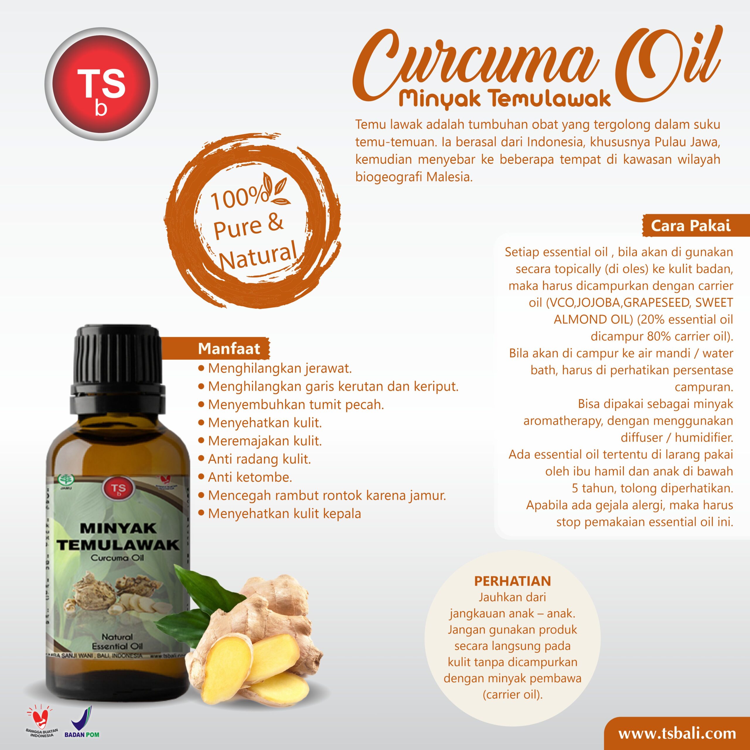 Minyak Temulawak Curcuma Essential Oil - Image 2
