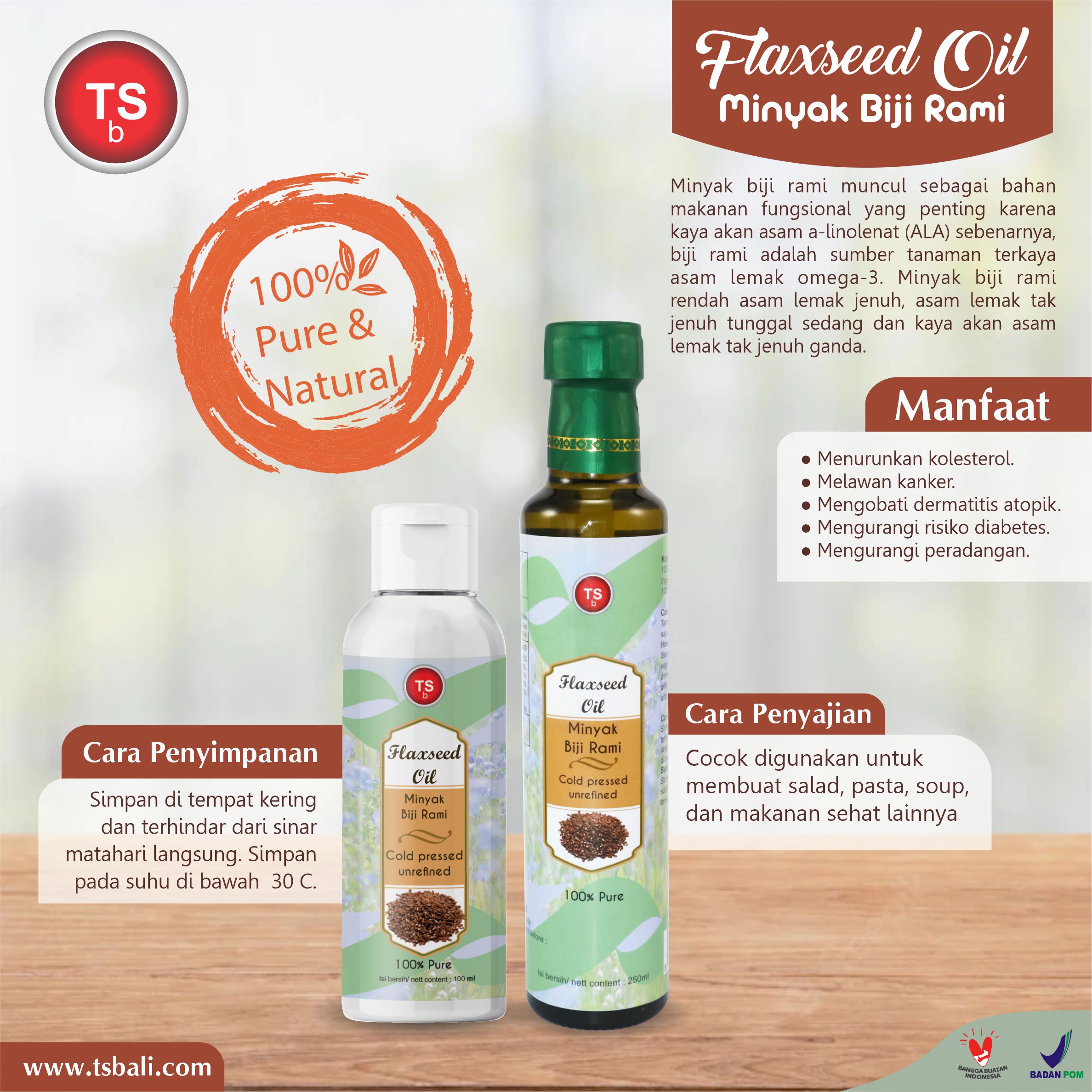 Minyak Biji Rami / Flaxseed Oil - Image 2