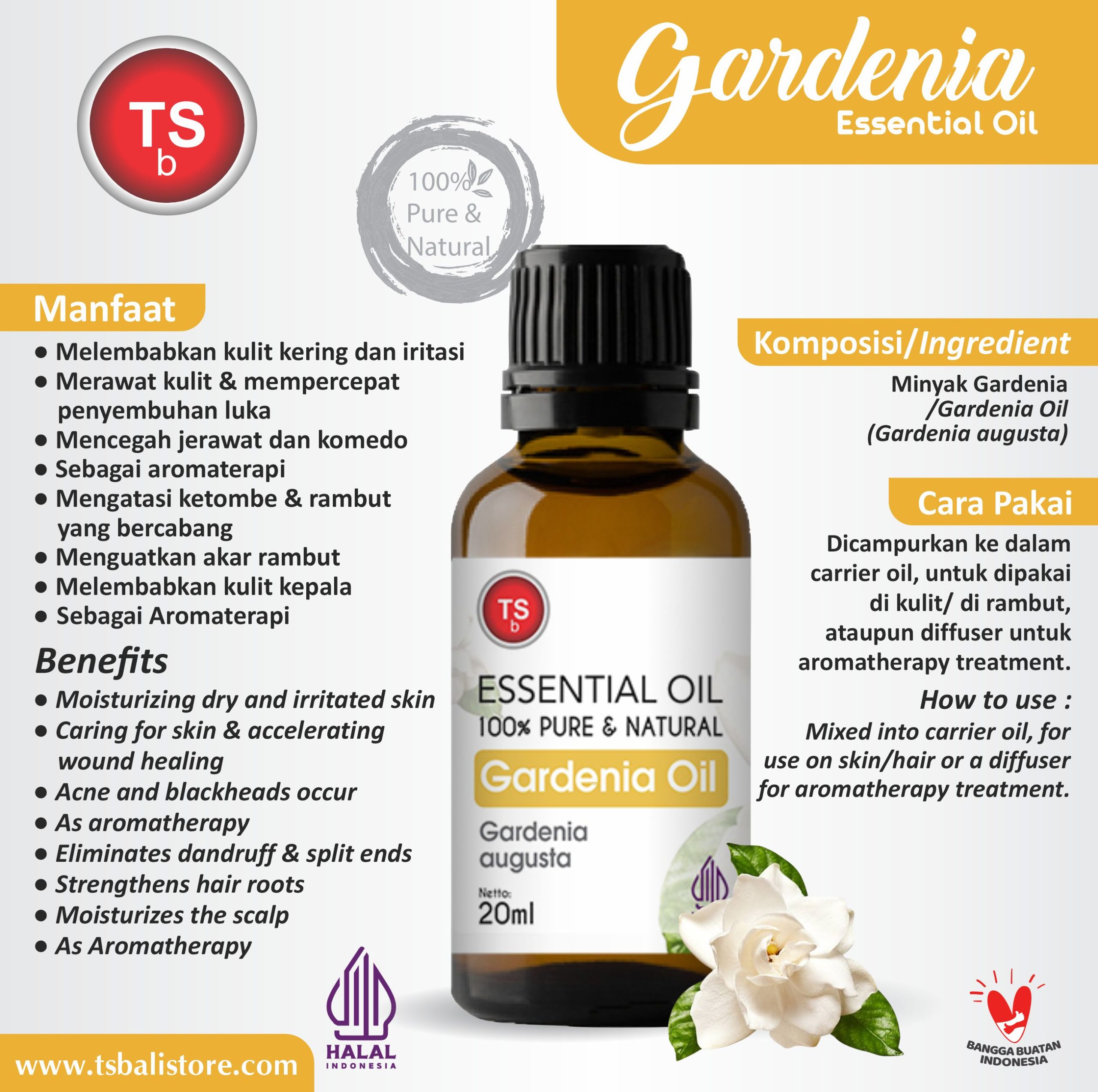 Gardenia Essential Oil - Minyak Gardenia - Image 2