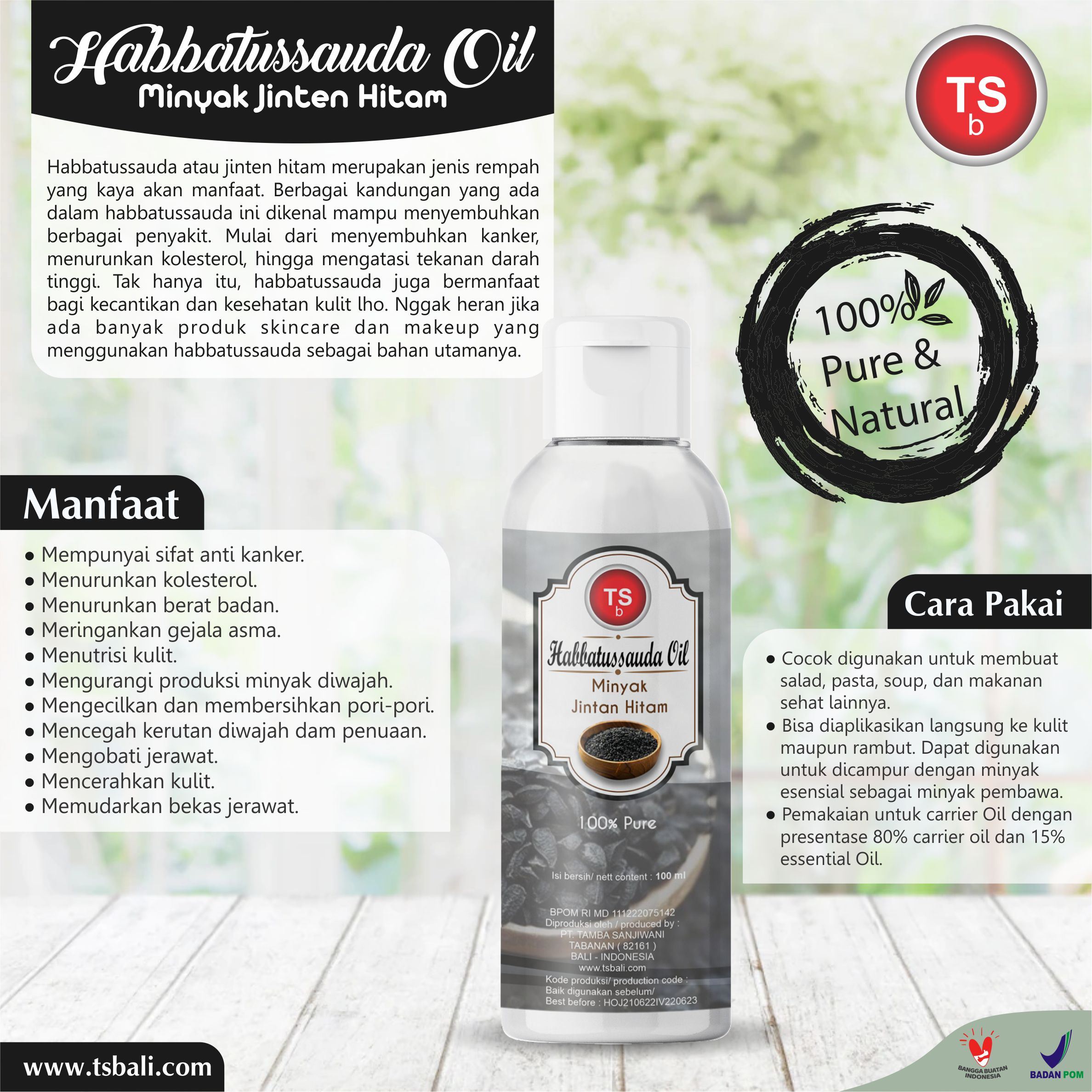 Habbatussauda/Black Cumin Seed Oil / Minyak Jinten Hitam - Image 2