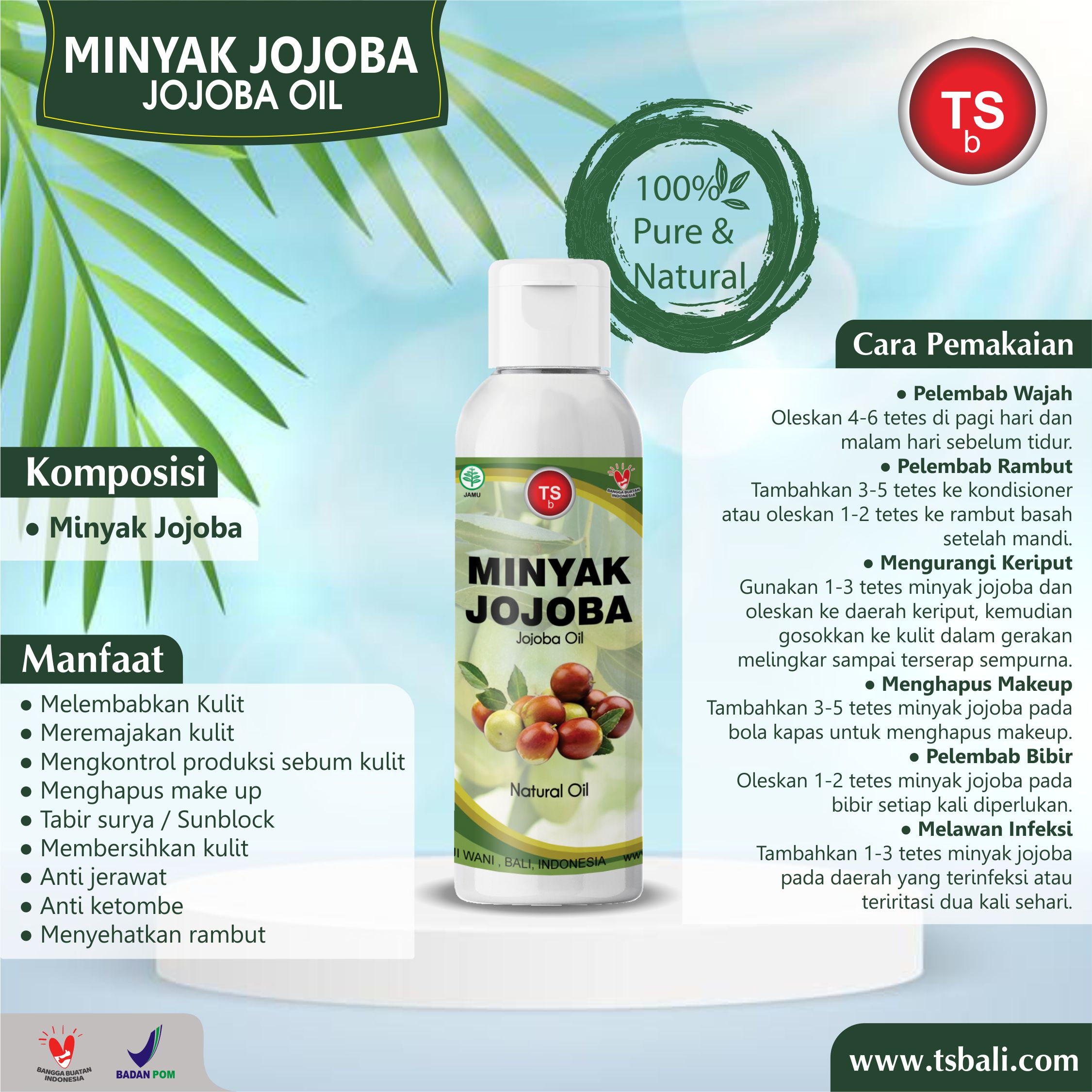Minyak Jojoba/Jojoba Oil Carrier Oil - Image 2