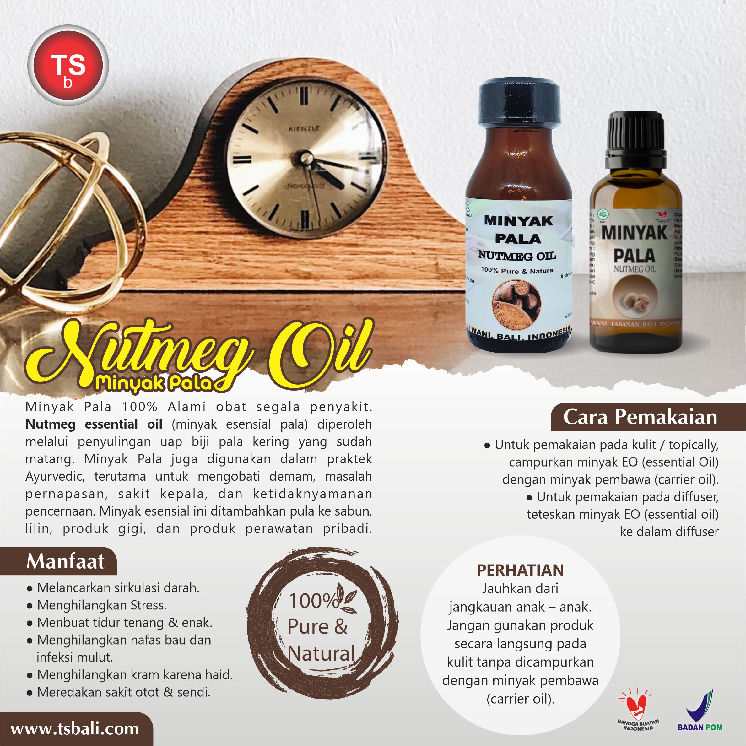 Nutmeg Essential Oil/Minyak Pala - Image 2