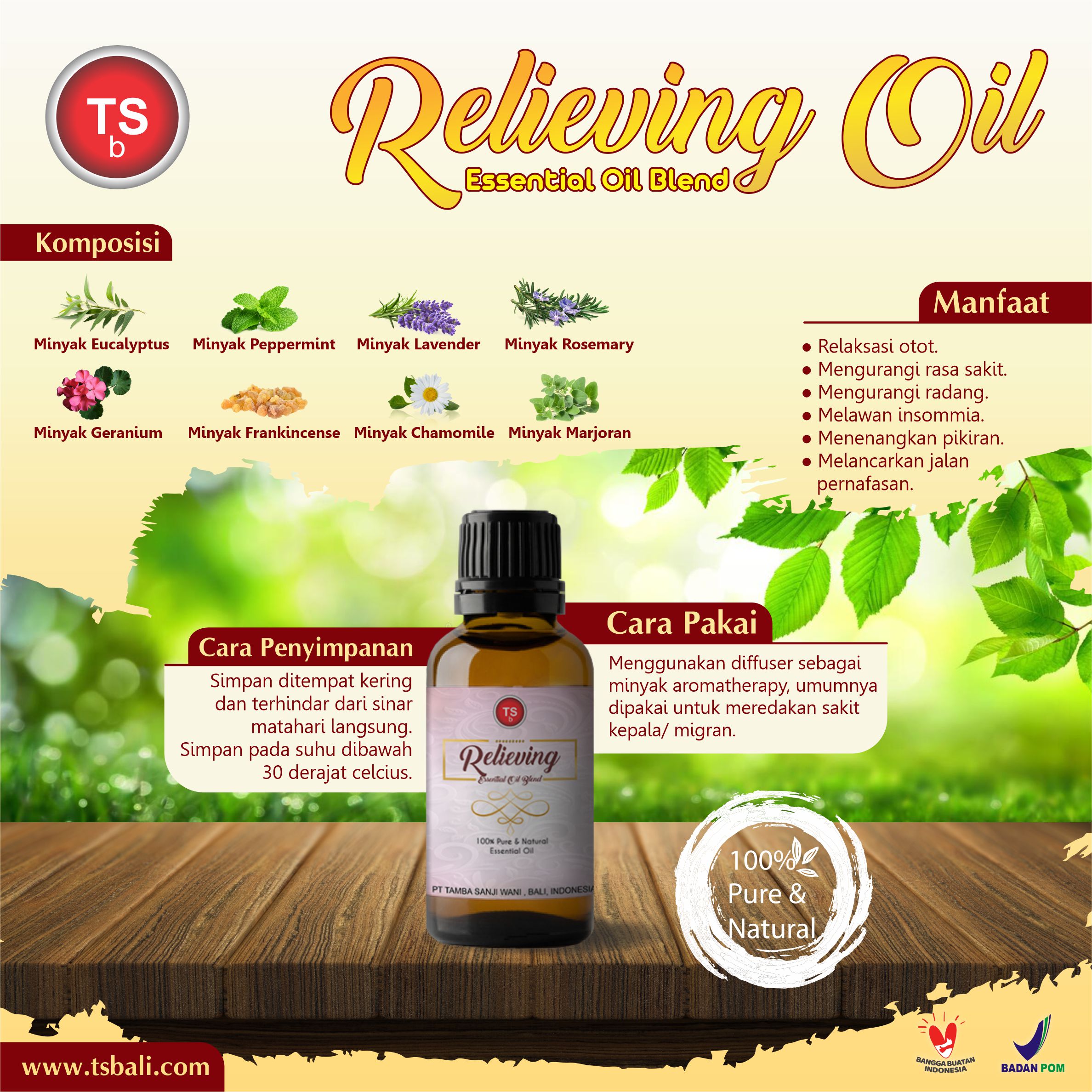 Relieving-Migrain & Headache-Aromatherapy Oil-Blend Essential Oil - Image 2