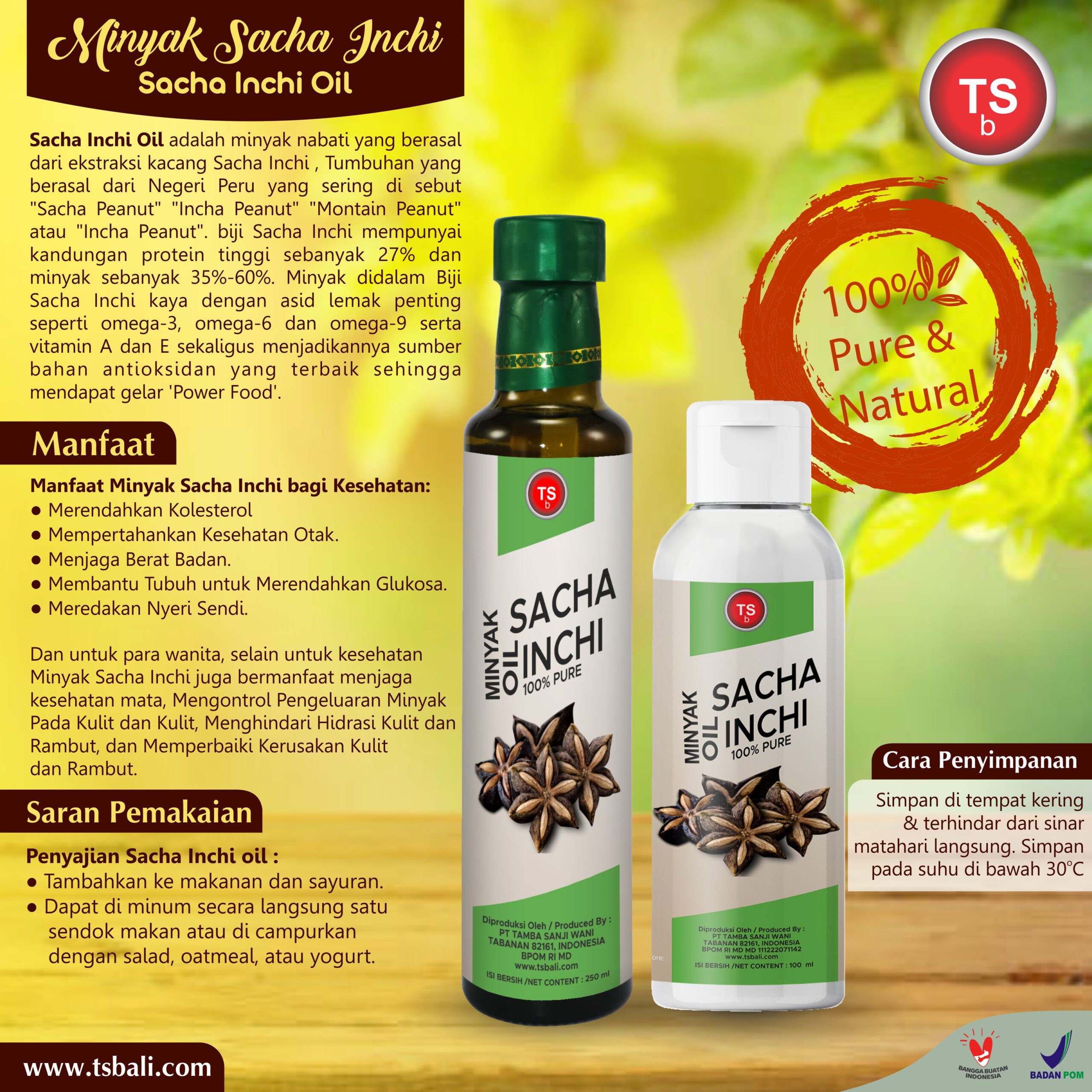 Sacha Inchi Oil / Minyak Sacha Inchi - Image 2