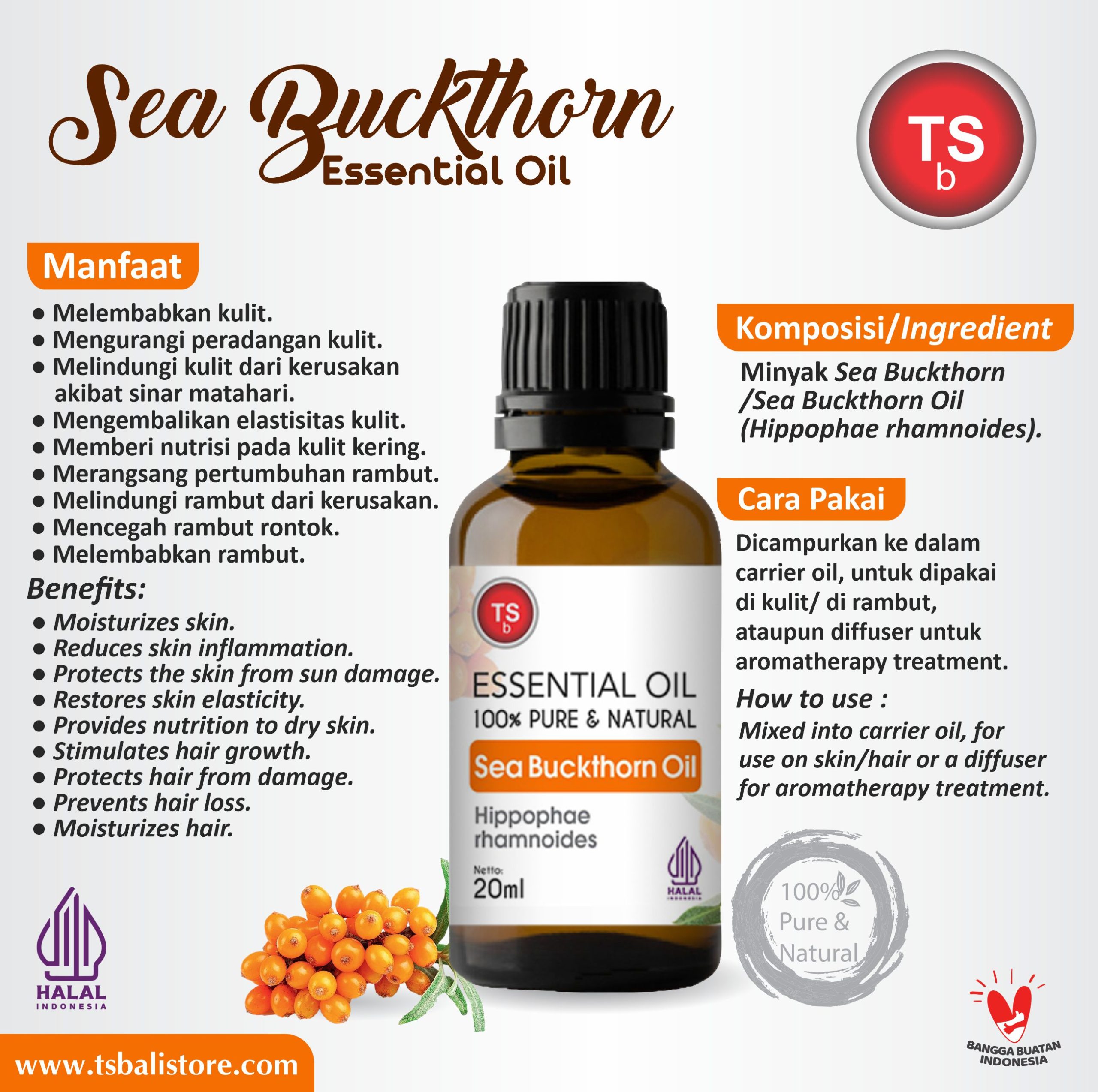 Sea Buckthorn Essential Oil/Minyak Sea Buckthorn - Image 2