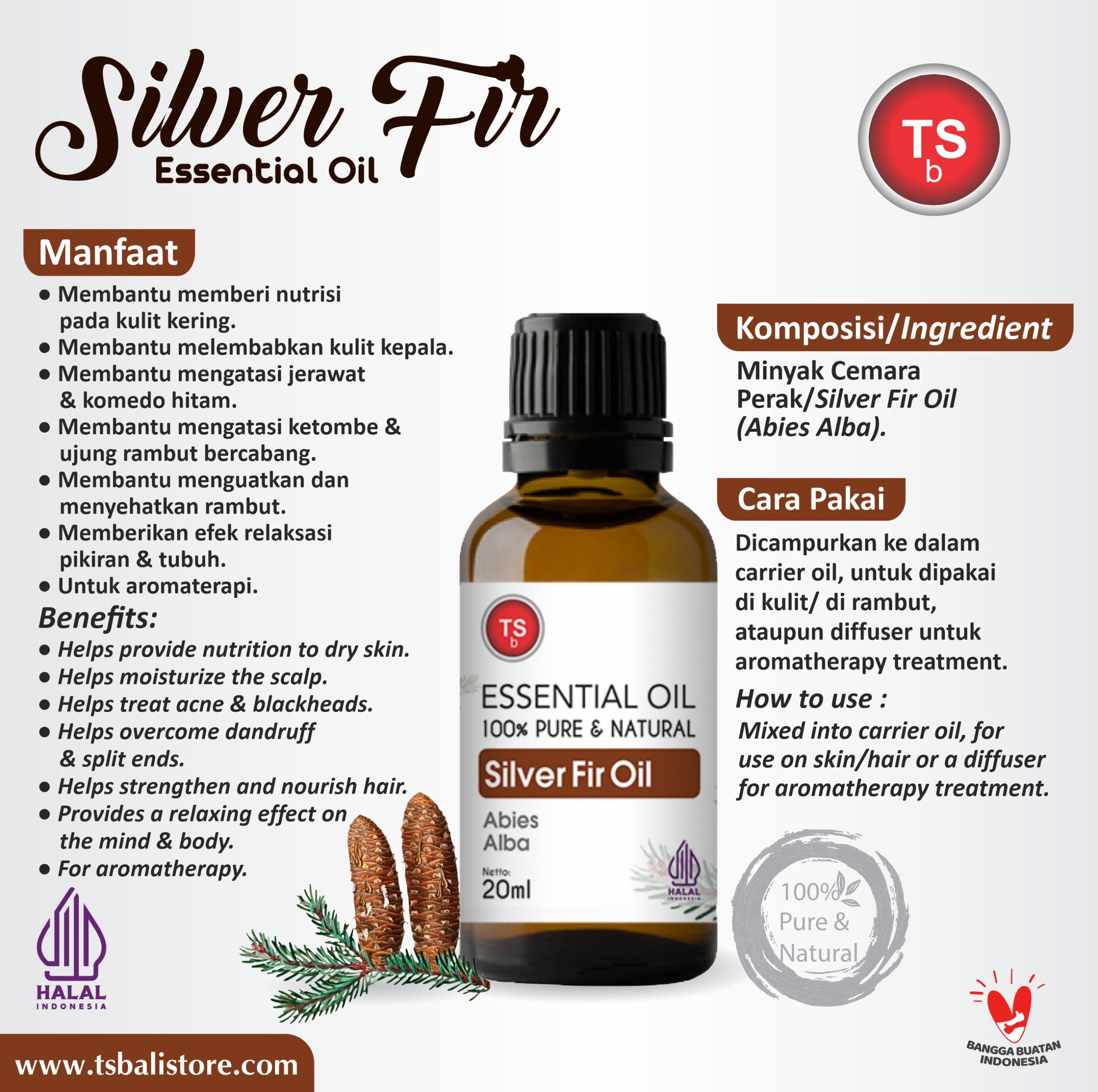 Silver Fir Oil Minyak Silver Fir Essential Oil - Image 2