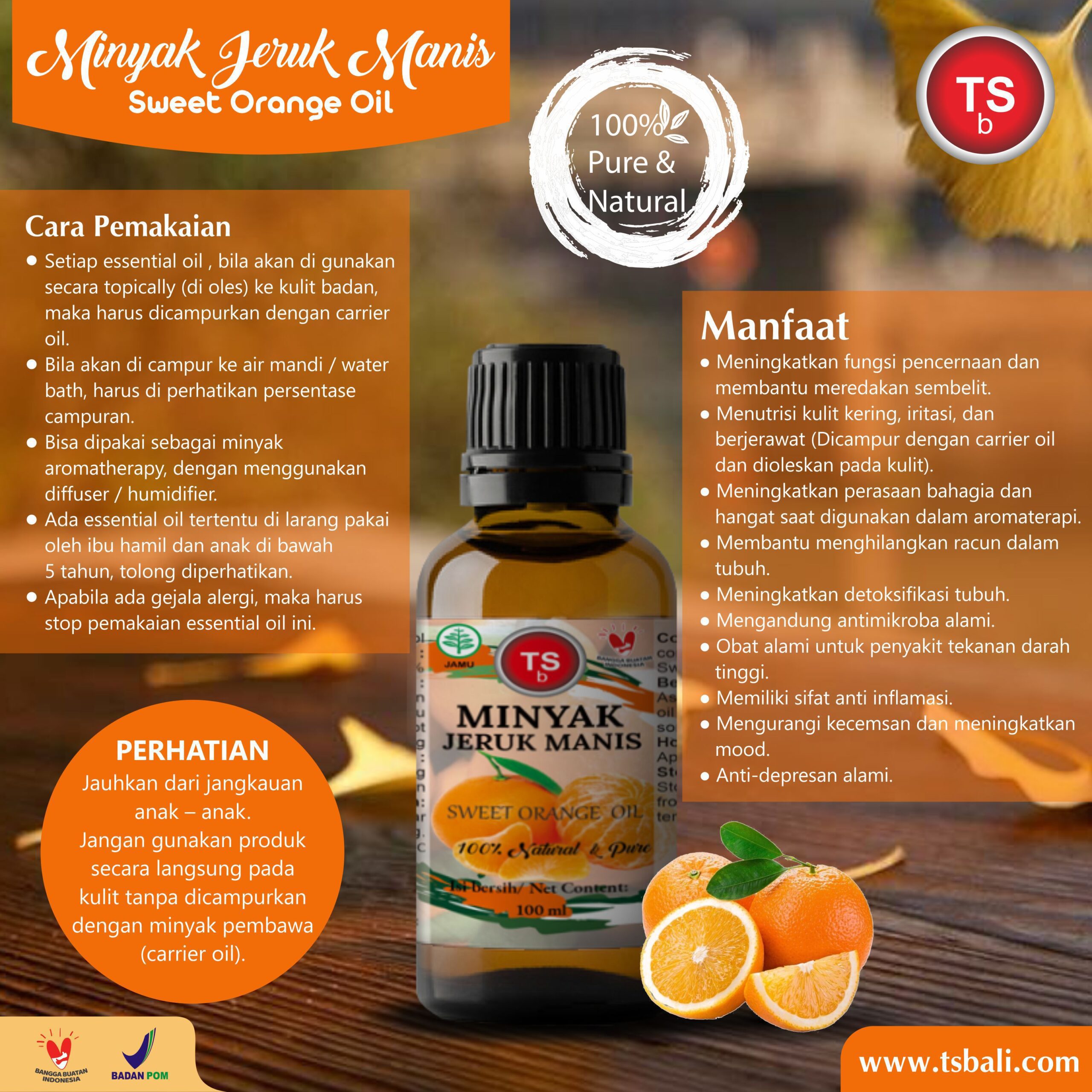 Sweet Orange Essential Oil / Minyak Jeruk Manis - Image 2