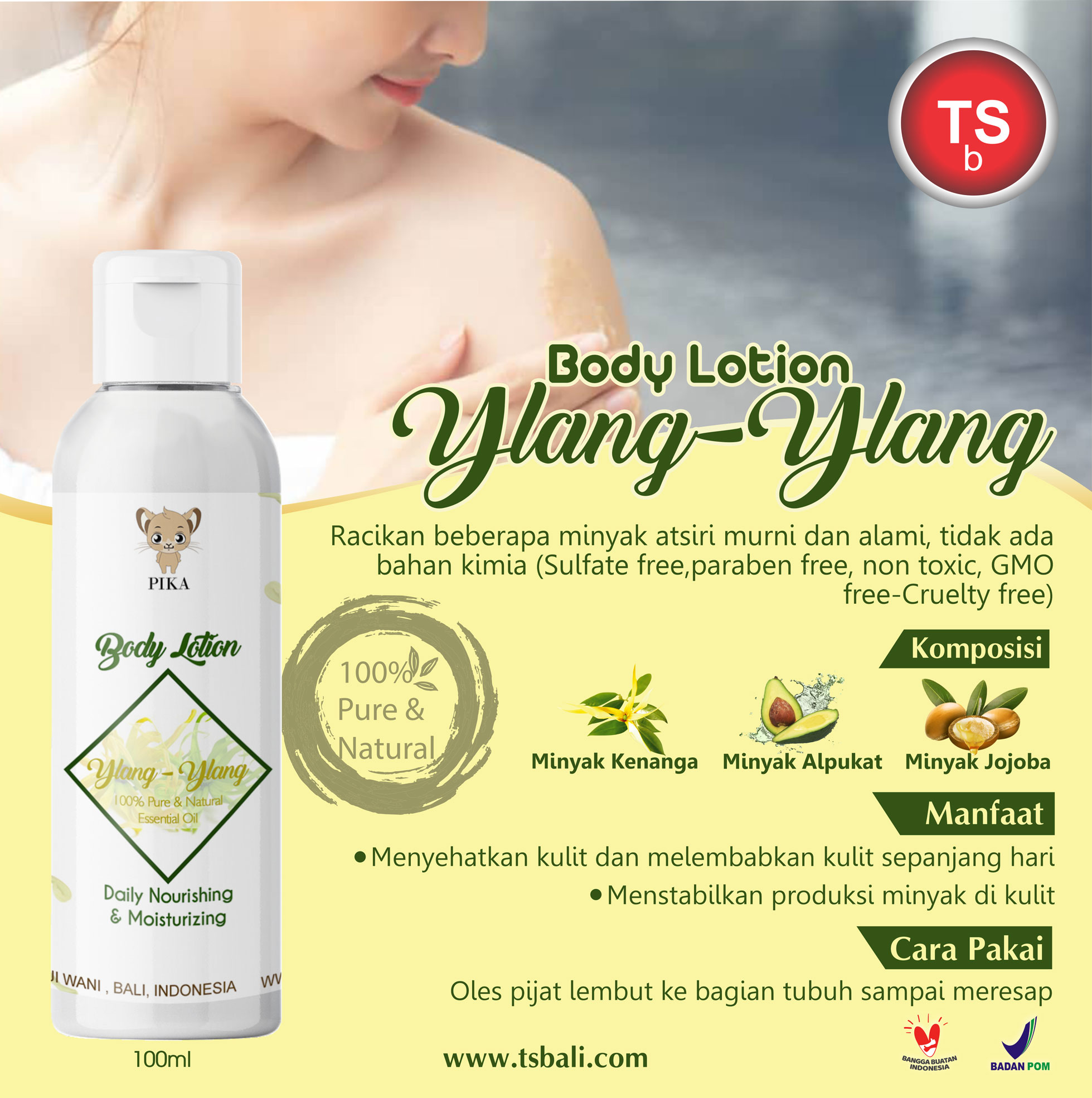 Body Lotion Essential Oil Aromatherapy Ylang Ylang - Image 2