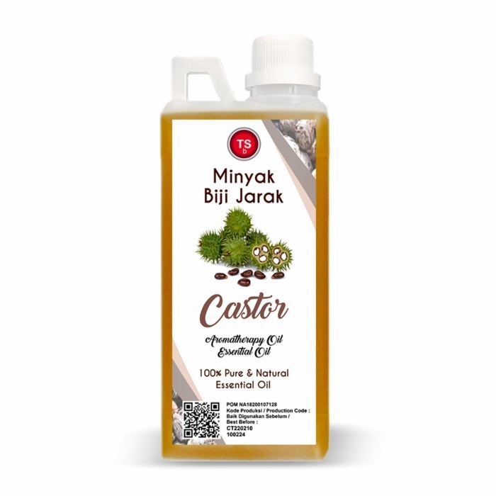 TSb Castor Oil Cold Pressed Unrefined 1000ml - Image 3