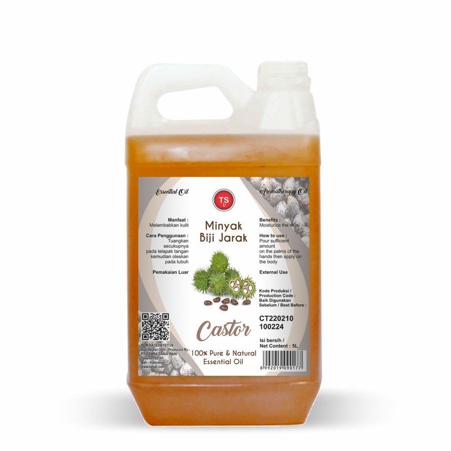 TSb Castor Oil Cold Pressed Unrefined 5000ml - Image 3