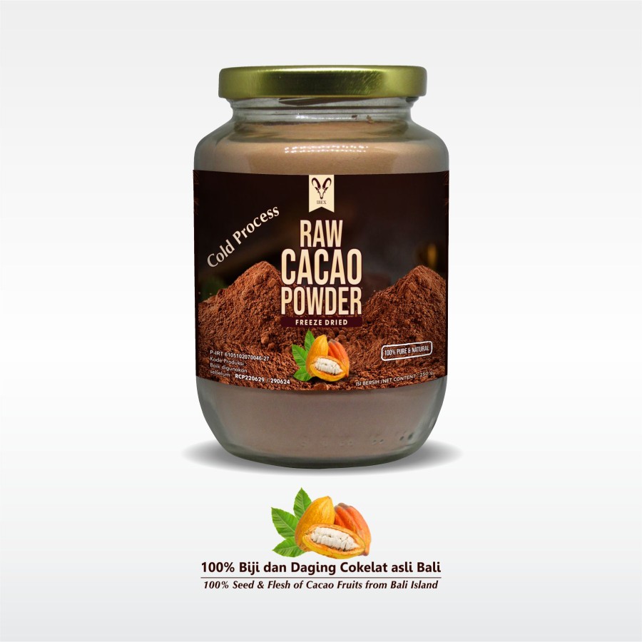 IBEX Raw Cacao Powder / Freeze Dried Cacao / Cold Process 250gr - Image 5