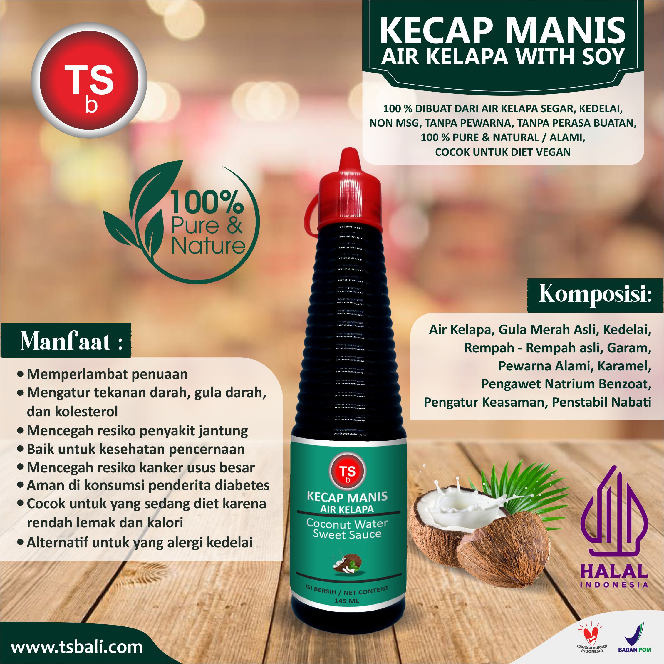 Kecap Manis Air Kelapa - Manis 145ml - Image 2