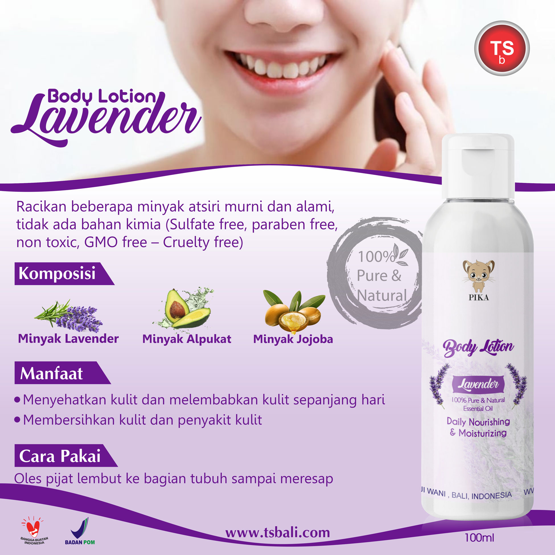 Body Lotion Essential Oil Aromatherapy Lavender - Image 2