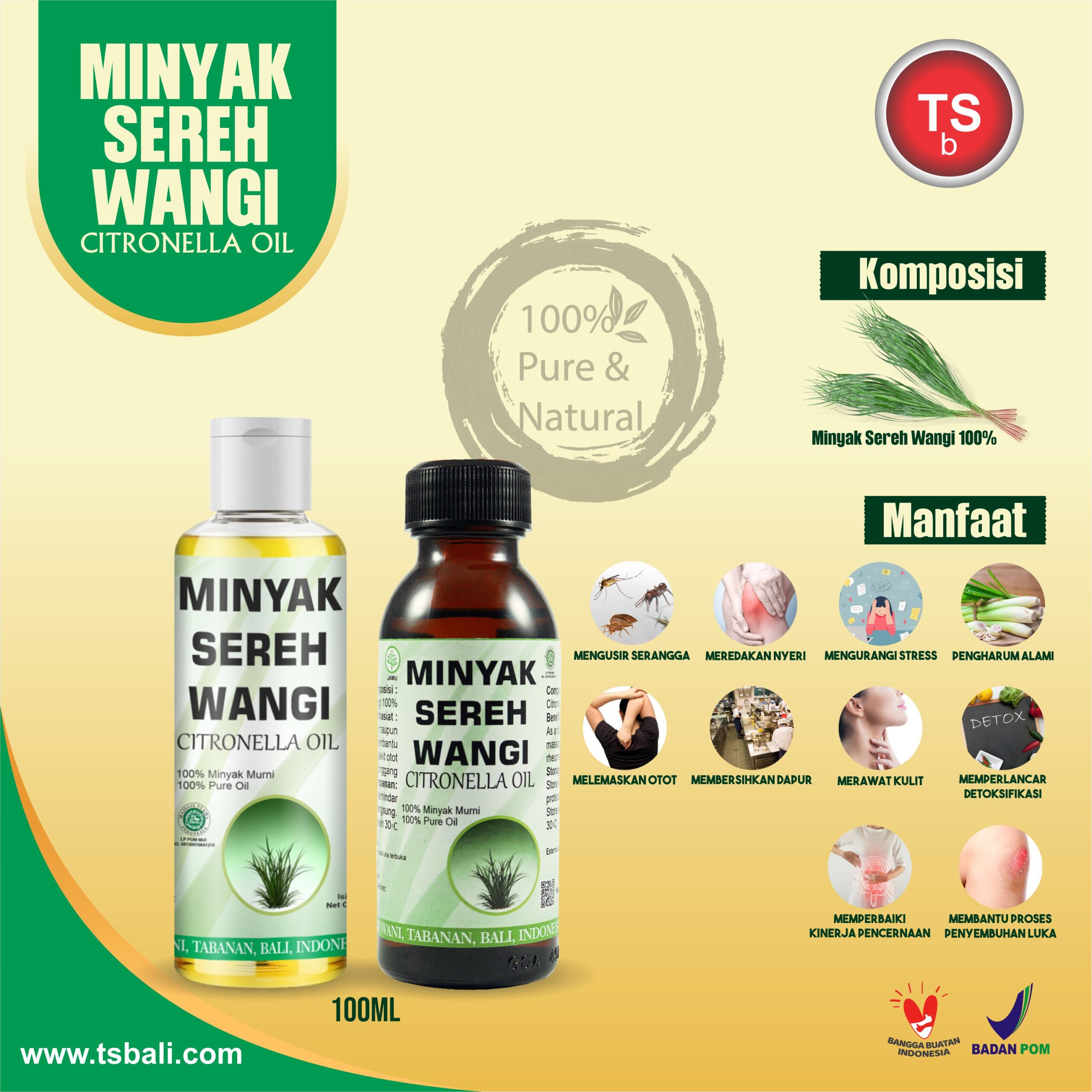 Citronella Essential Oil Minyak Sereh Wangi - Image 2