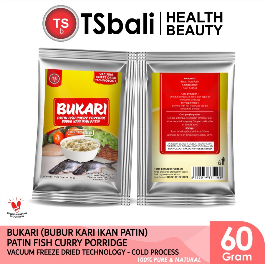TSb- Bukari ( Bubur Kari Ikan Patin / Patin Fish Curry Porridge ) 60gr