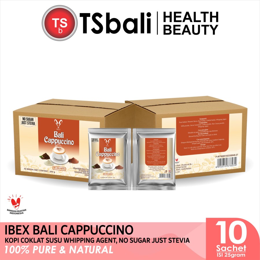IBEX - Bali Cappuccino 25gr x 10 Sachet
