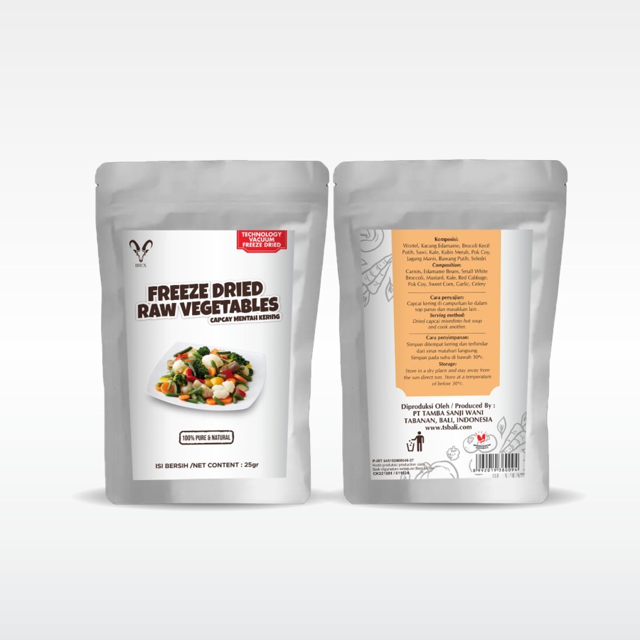 Freeze Dried Raw Vegetables/Capcay Mentah Kering/Sayur Kering 25gr - Image 3