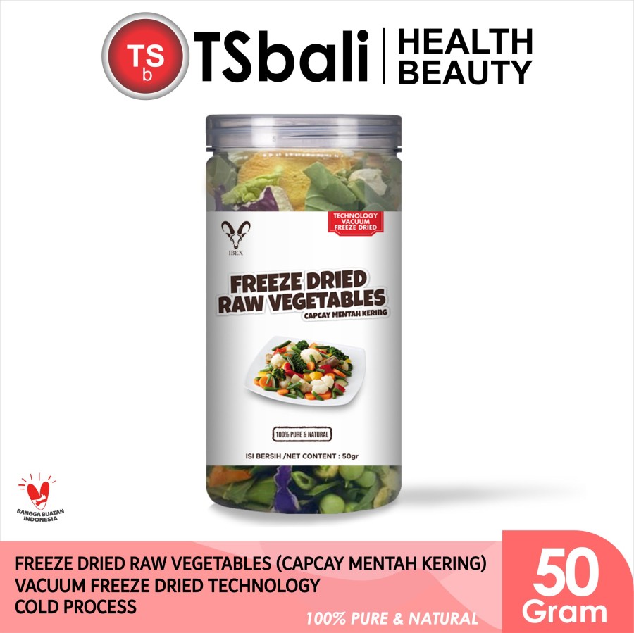 Freeze Dried Raw Vegetables/Capcay Mentah Kering/Sayur Kering 50gr