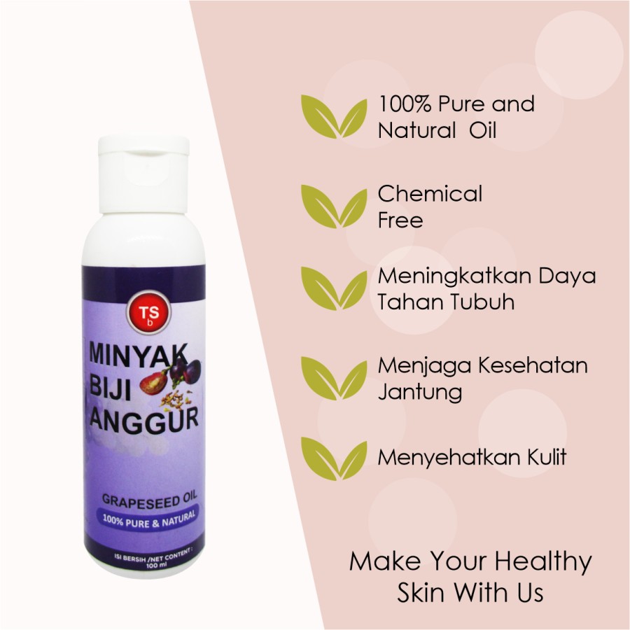 Grapeseed Oil Minyak Biji Anggur TSb 100% Murni Food Grade-Carrier Oil - Image 2