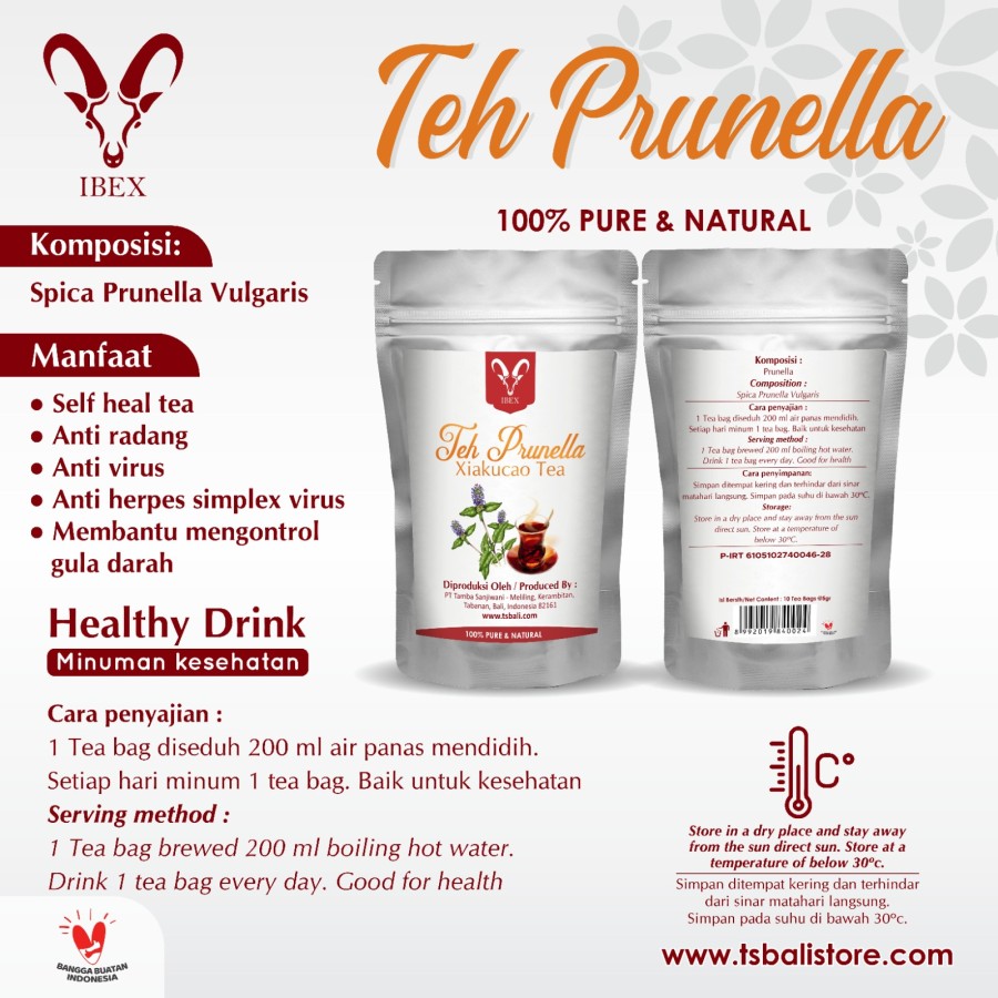 IBEX - Teh Prunella | Xiakucao Tea | Self Heal Tea | Prunella Vulgaris - Image 2