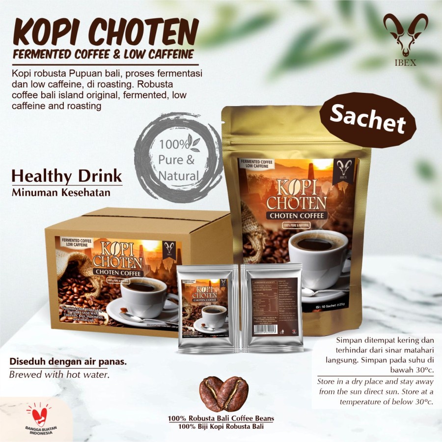 IBEX Choten Coffee / Fermented Coffe & Low Caffeine 25gr x 10 Sachet - Image 2