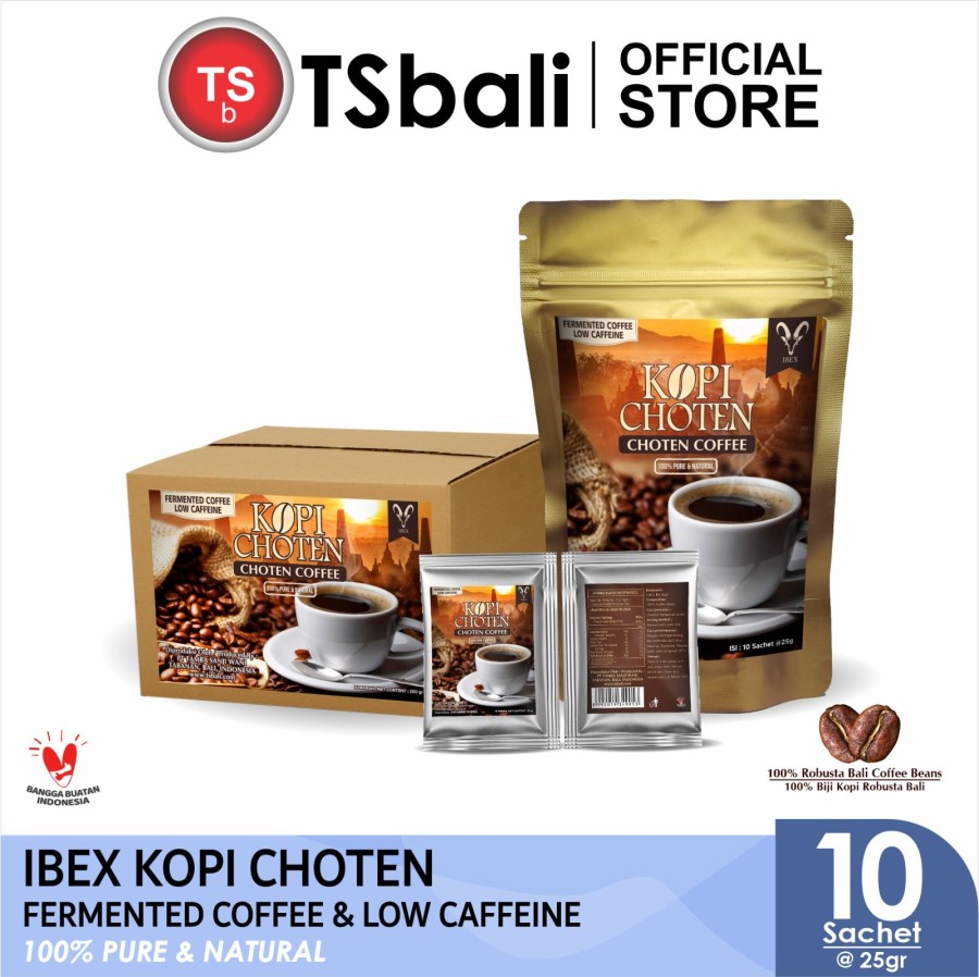 IBEX Choten Coffee / Fermented Coffe & Low Caffeine 25gr x 10 Sachet