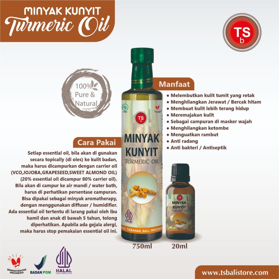 Minyak Kunyit | Turmeric Oil 750 ML | 100% Pure & Natural - Image 2