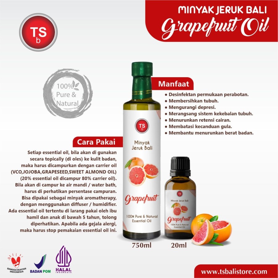 Grapefruit Oil Minyak Jeruk TSBali 100% Murni & Alami - 750ml - Image 2