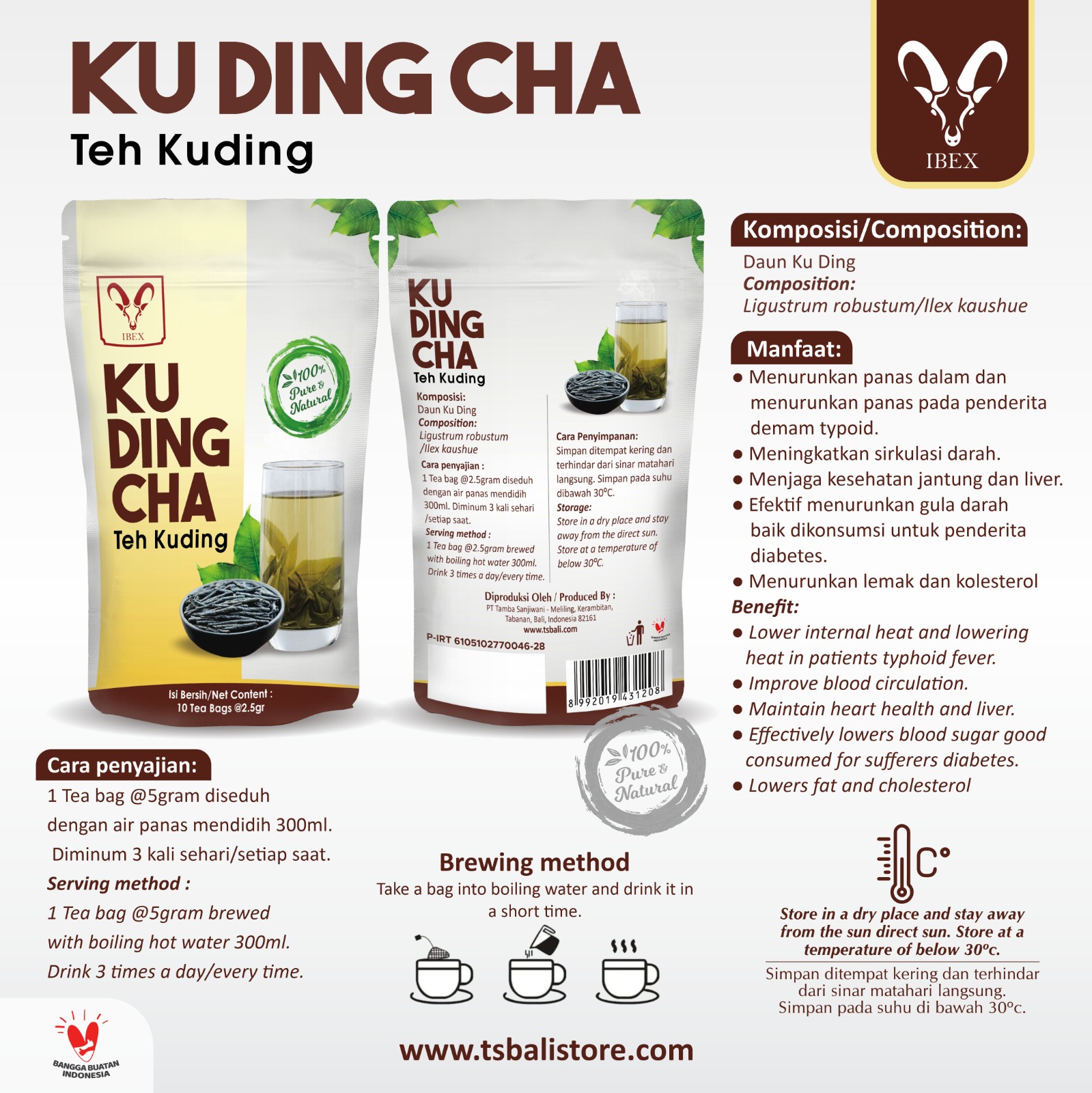 IBEX Ku Ding Cha - Teh kuding