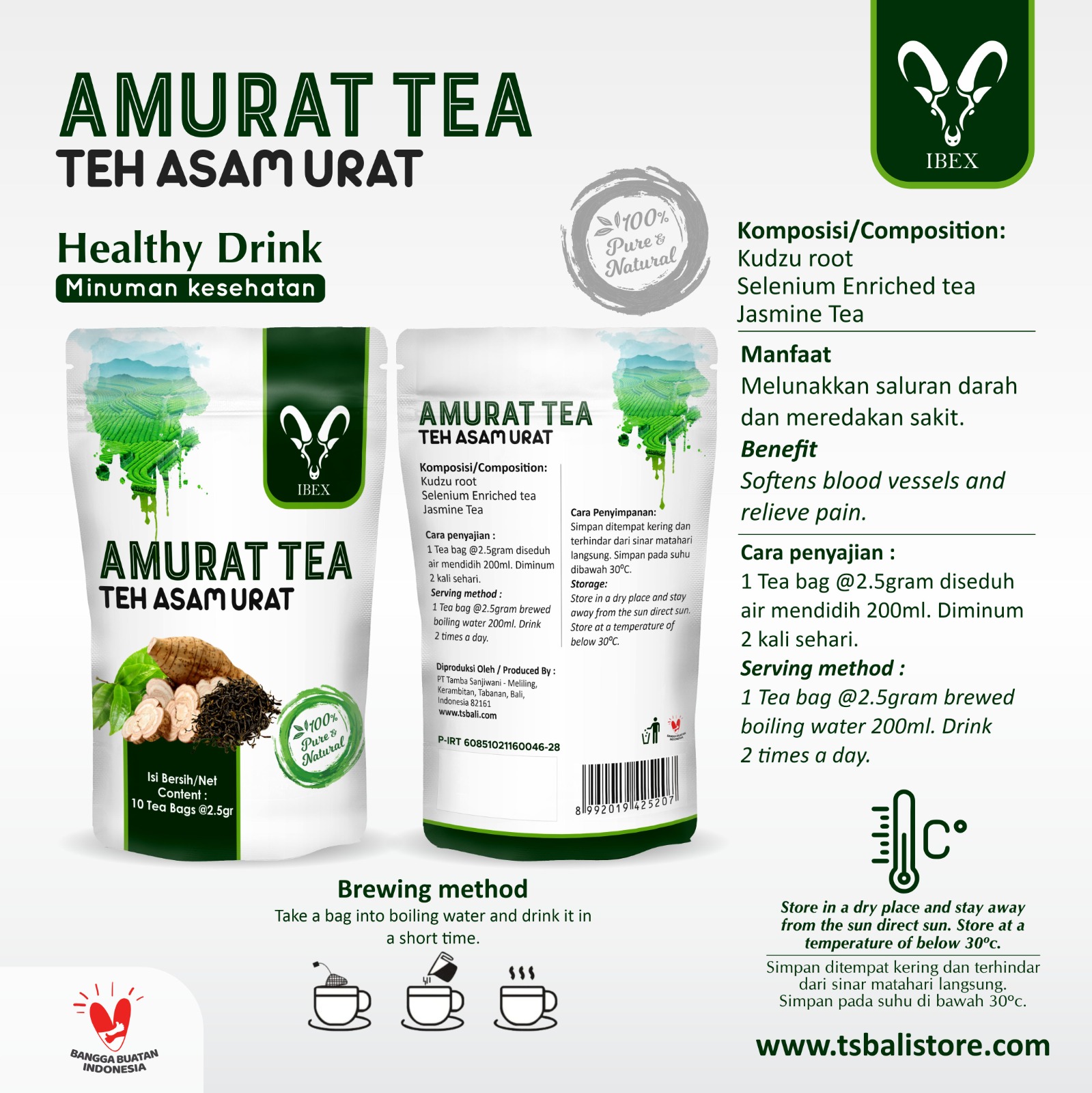 IBEX Amurat Tea - Teh Asam Urat
