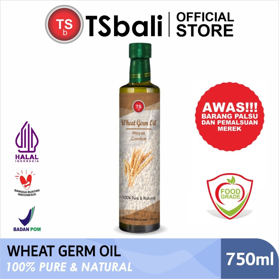 Wheat Germ Oil Minyak Gandum TSBali 100% Murni & Alami 750 ml