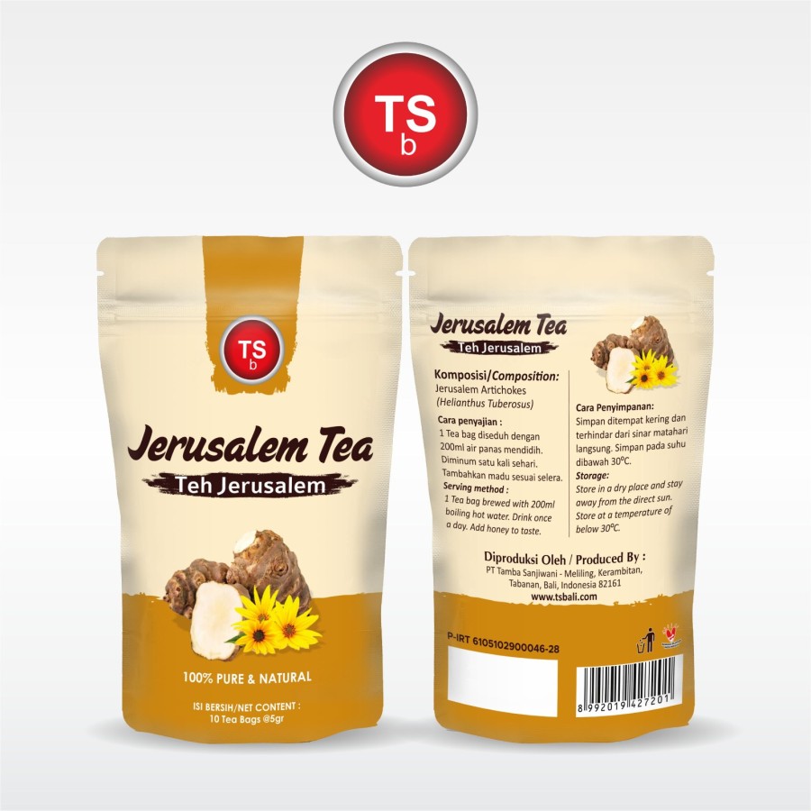 TSb Teh Jerusalem - Teh Herbal - 100% Alami & Natural 10 tea bags @5gr - Image 4