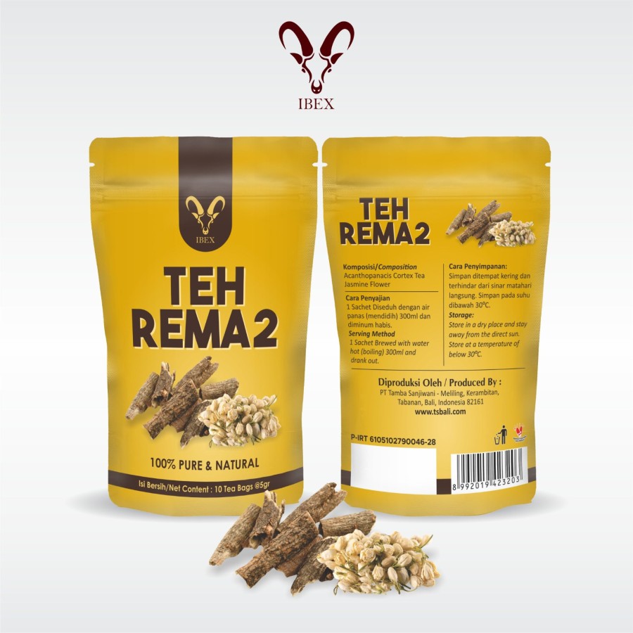 IBEX Teh Rema2 - Teh 100% Alami & Natural isi 10 tea bags @5gr - Image 3