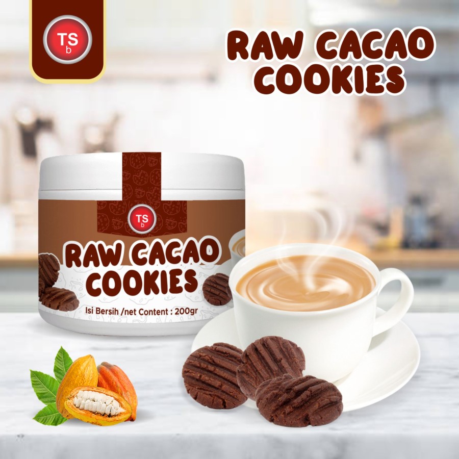 TSb Raw Cacao Cookies Chocolate Premium - Homemade - Kue Kering - 200g - Image 2