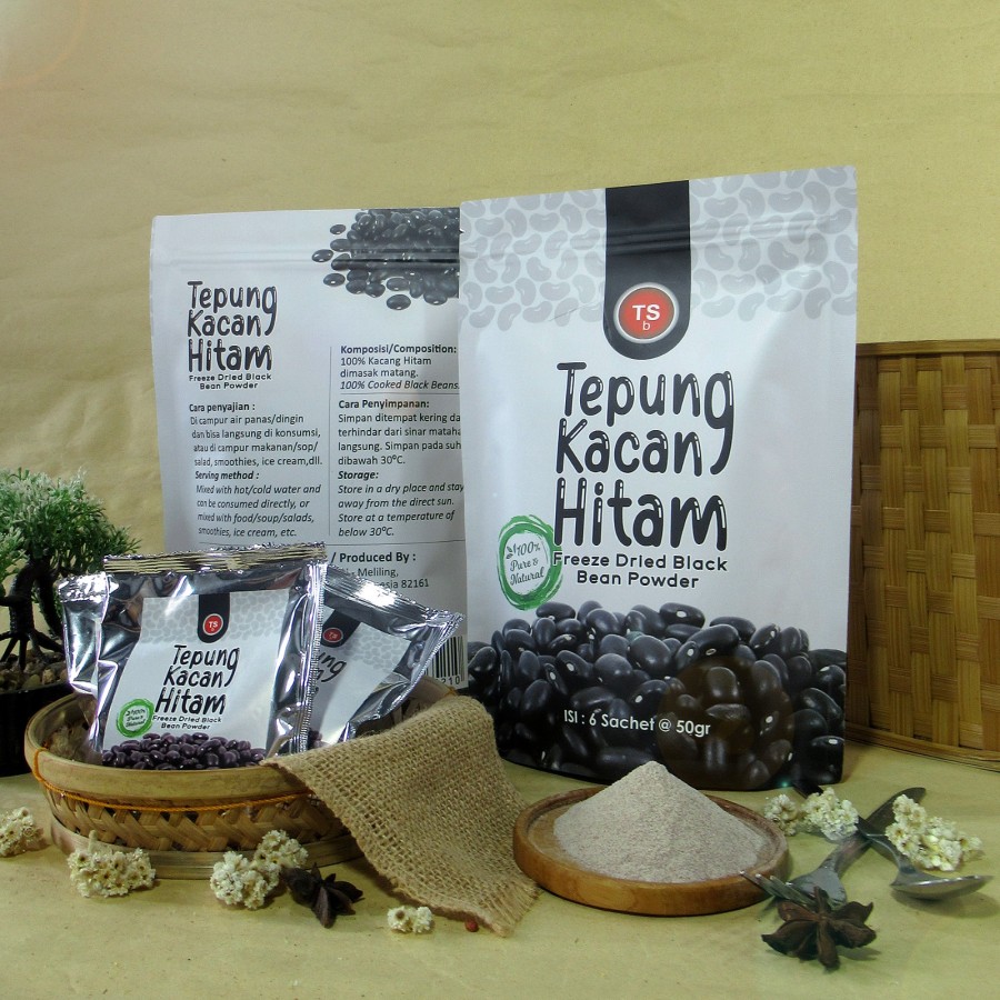 TSb Freeze Dried Black Beans Powder Pure/Bubuk Kacang Hitam 6s @50 gr - Image 5