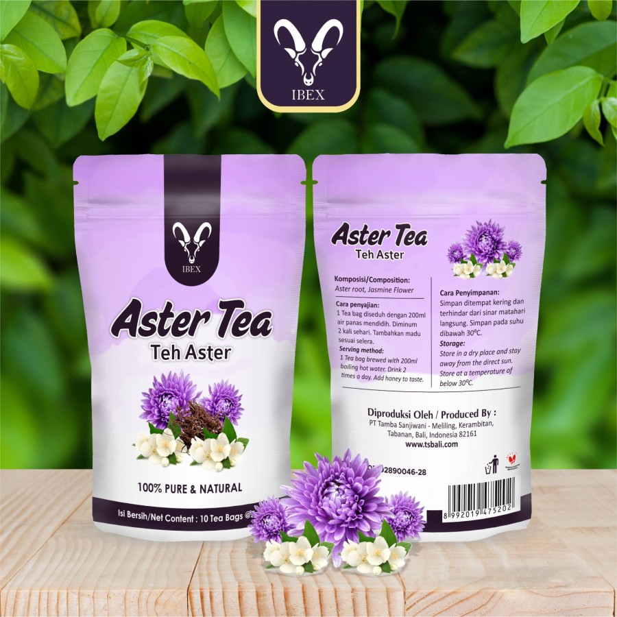 IBEX Teh Aster - Teh Herbal 100% Pure & Natural - 10 tea bags @5gr - Image 4