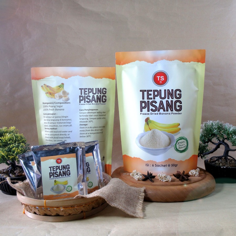 TSb Freeze Dried Banana Powder Pure/Bubuk Pisang 100% Asli 6s @50gr - Image 5