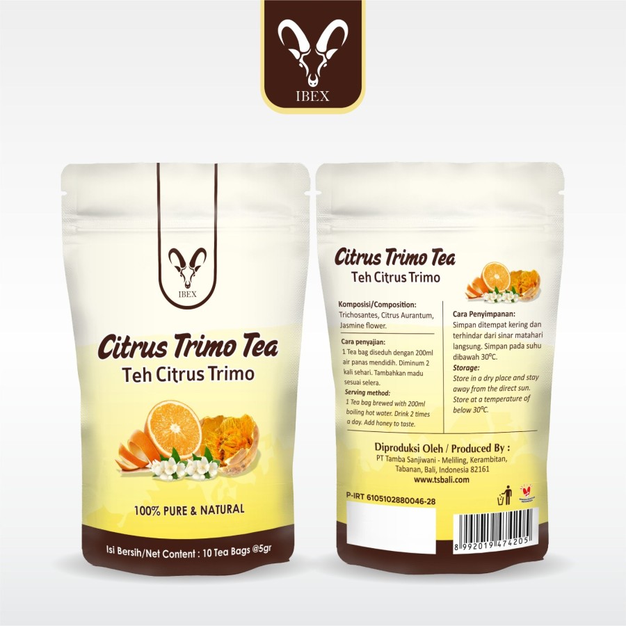 IBEX Citrus Trimo Tea - Teh Herbal 100% Pure&Natural - 10 teabags @5gr - Image 4